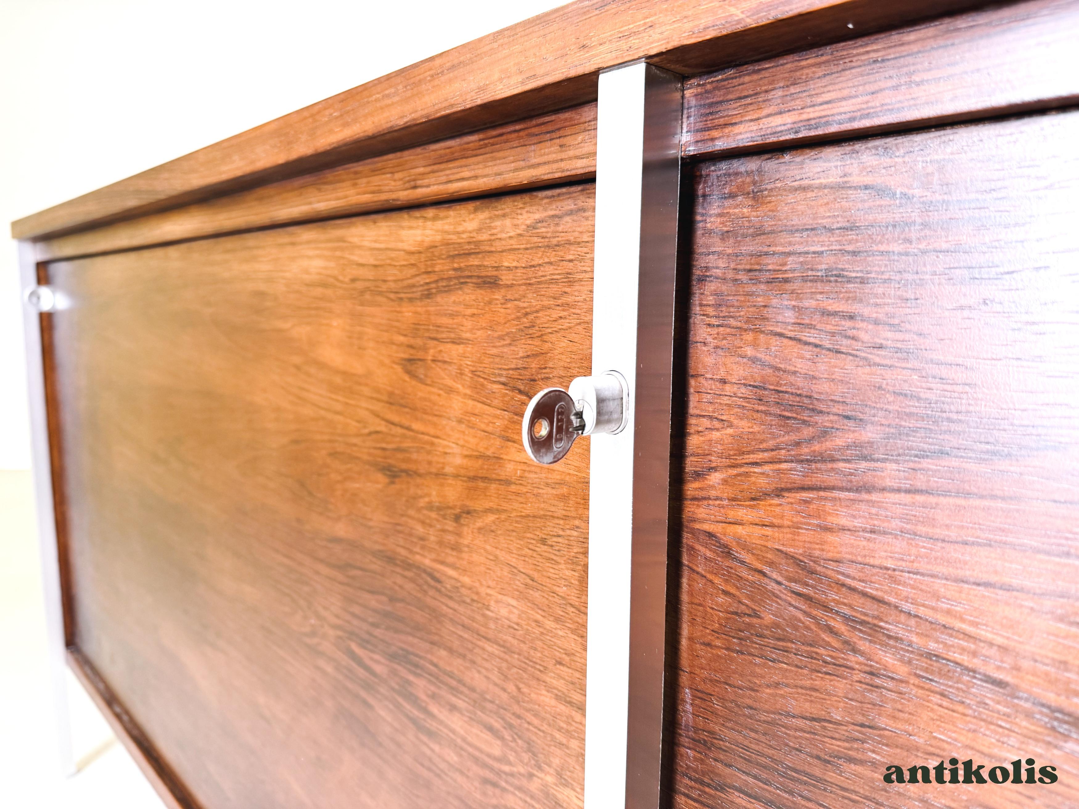 Credenza di metà secolo Holzäpfel KG Herbert Hirche in legno di palissandro in vendita 1