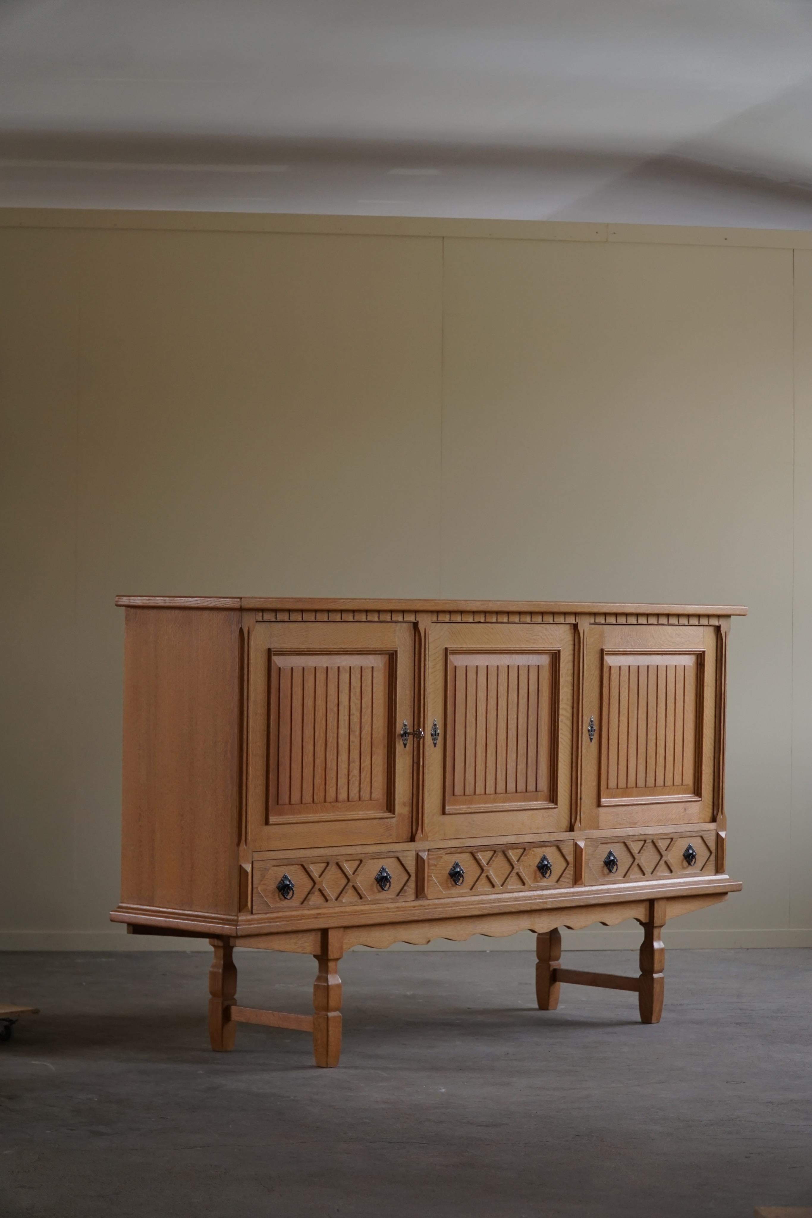 Midcentury Sideboard in Oak, Made by a Danish Cabinetmaker, 1960s 12