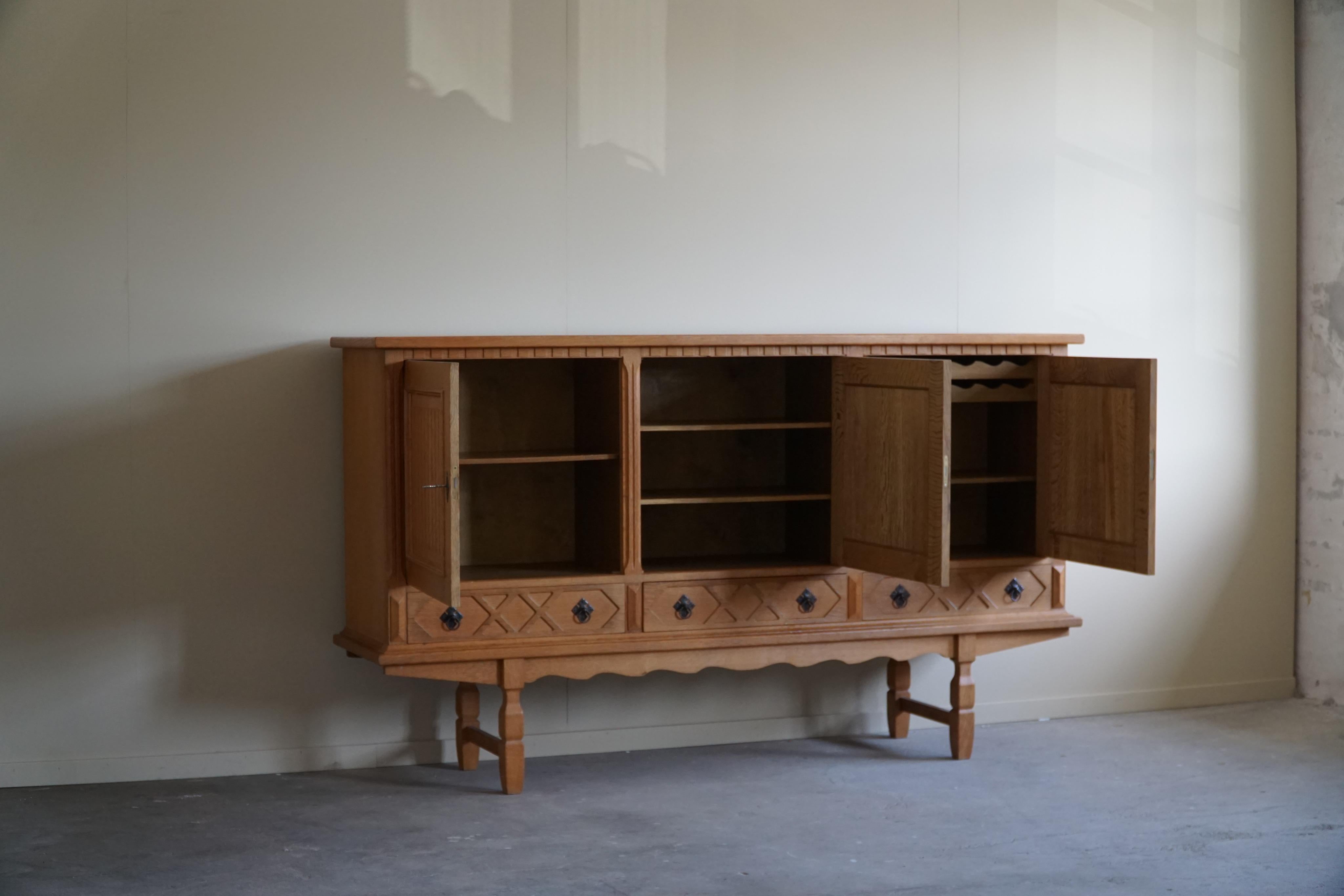 20th Century Midcentury Sideboard in Oak, Made by a Danish Cabinetmaker, 1960s