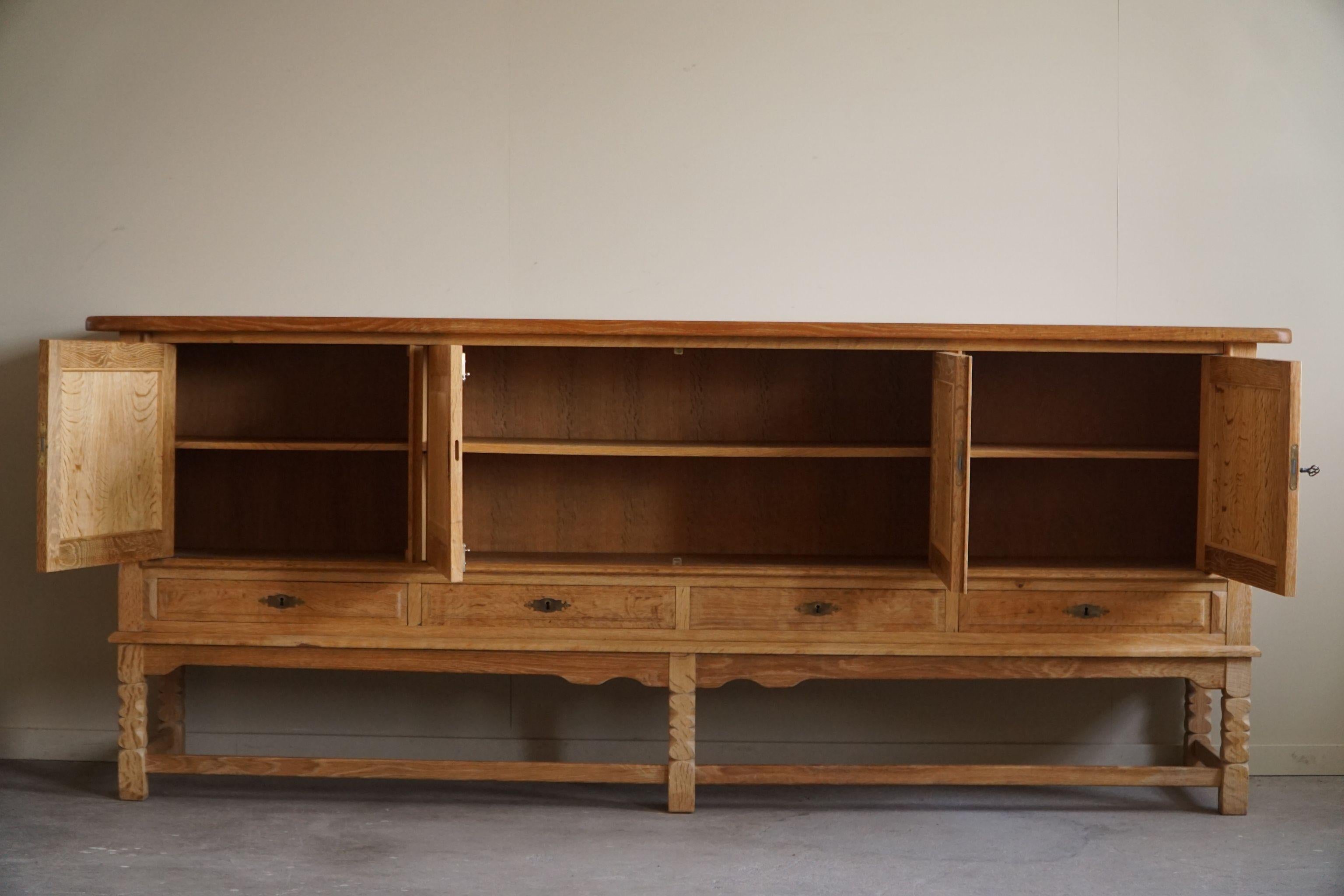 Mid Century Sideboard in Oak, Made by a Danish Cabinetmaker in the 1960s 5