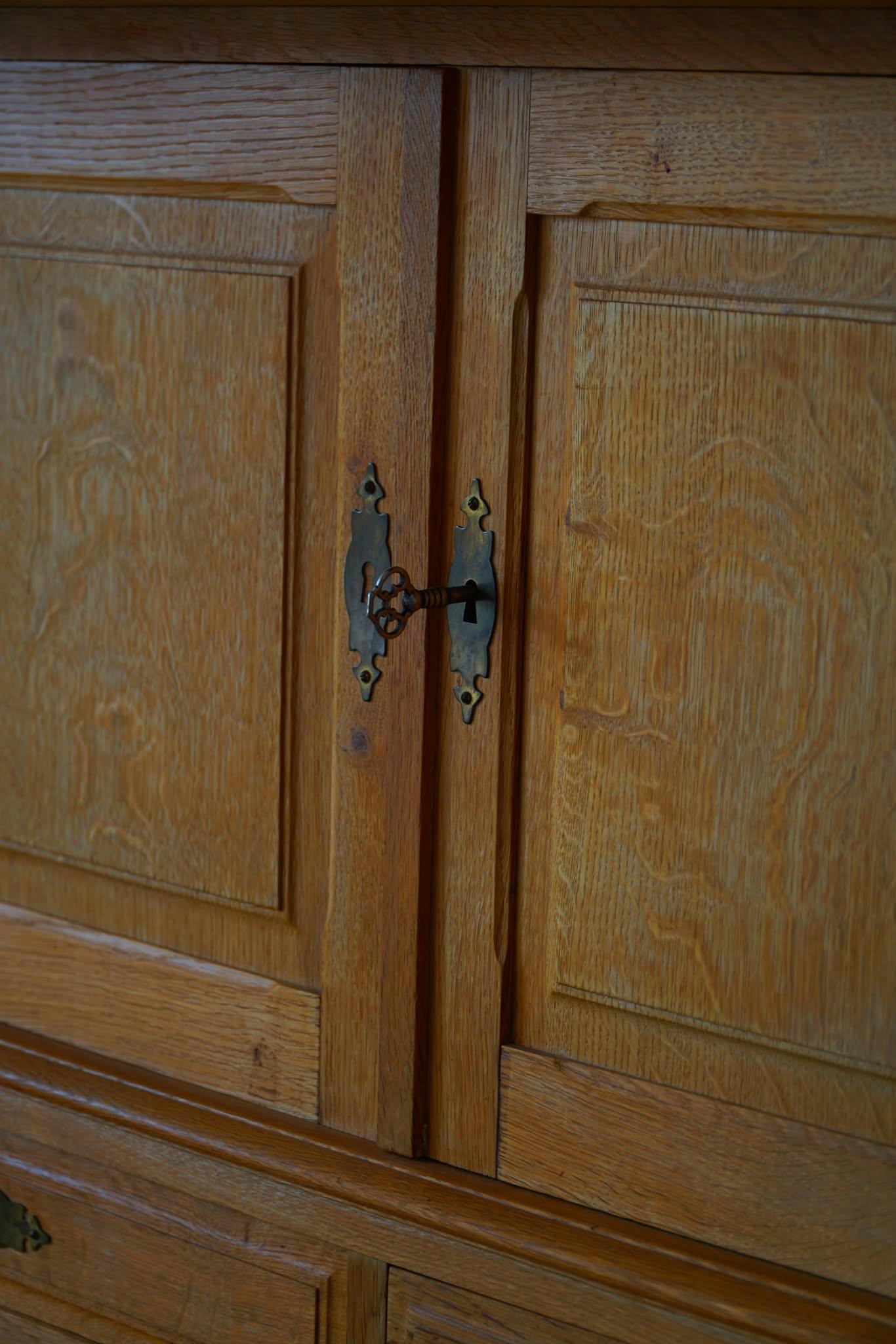 Mid Century Sideboard in Oak, Made by a Danish Cabinetmaker in the 1960s For Sale 5