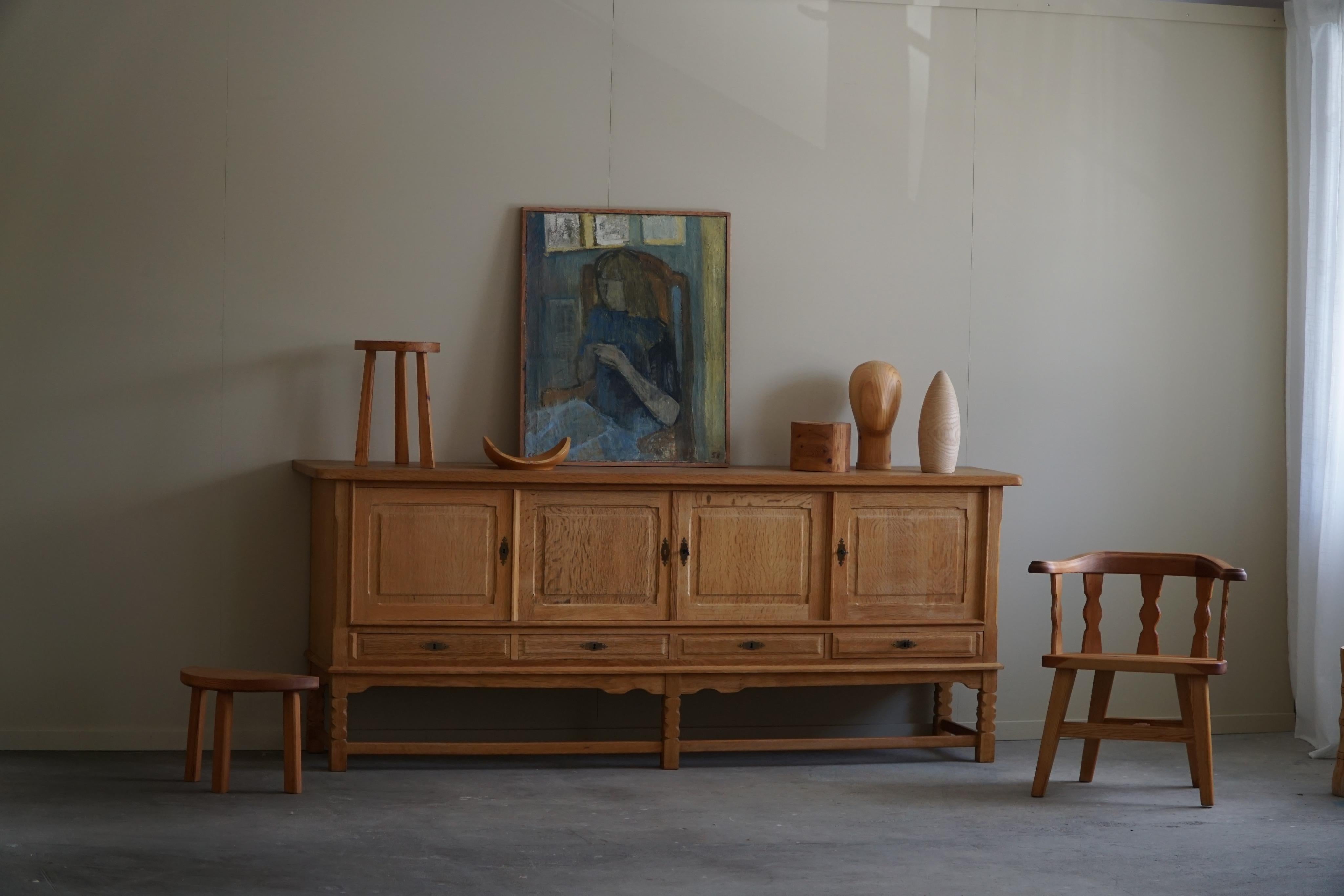 Mid Century Sideboard in Oak, Made by a Danish Cabinetmaker in the 1960s 7