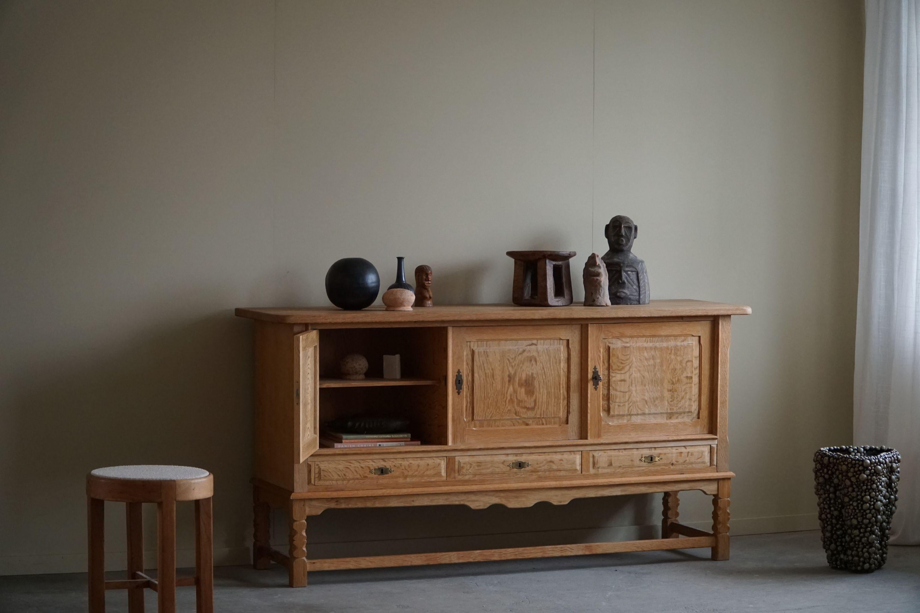 Mid Century Sideboard in Oak, Made by a Danish Cabinetmaker in the 1960s 8