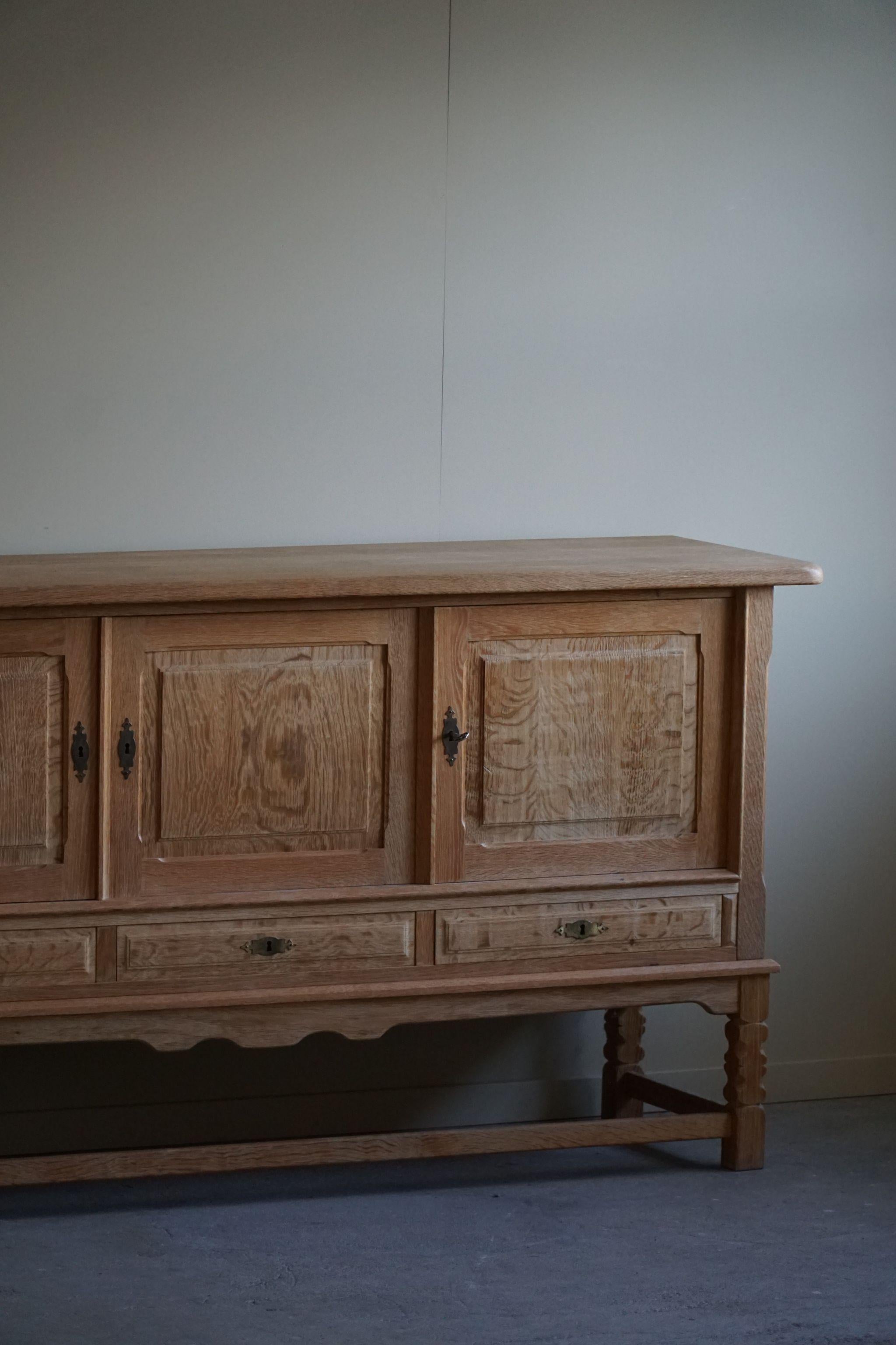 Mid Century Sideboard in Oak, Made by a Danish Cabinetmaker in the 1960s 9