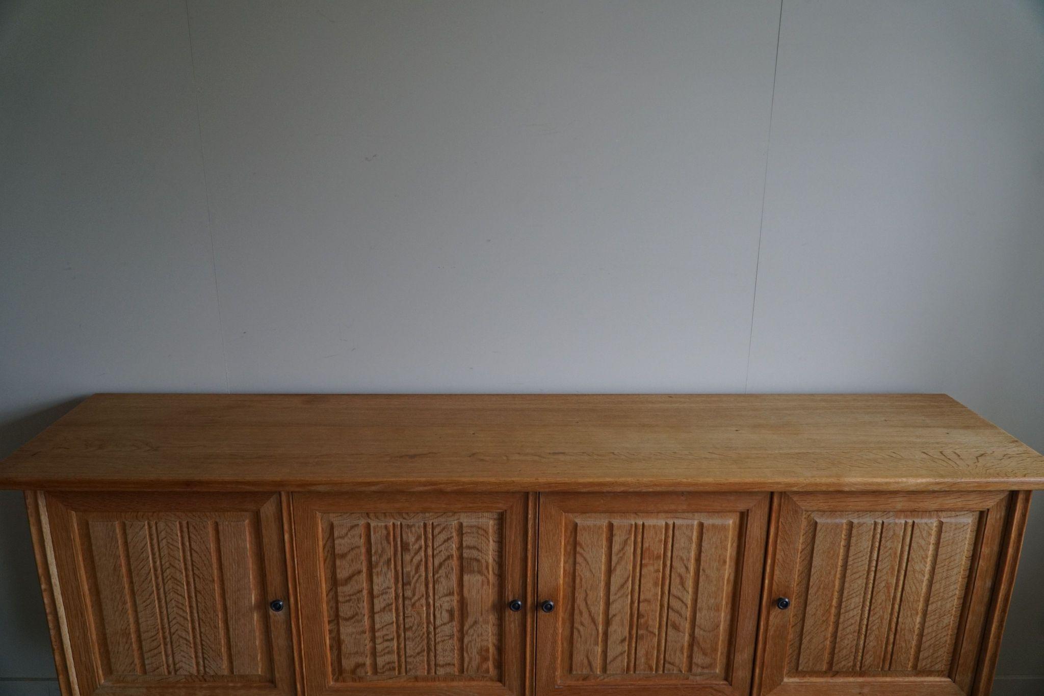 Mid Century Sideboard in Oak, Made by a Danish Cabinetmaker in the 1960s For Sale 9