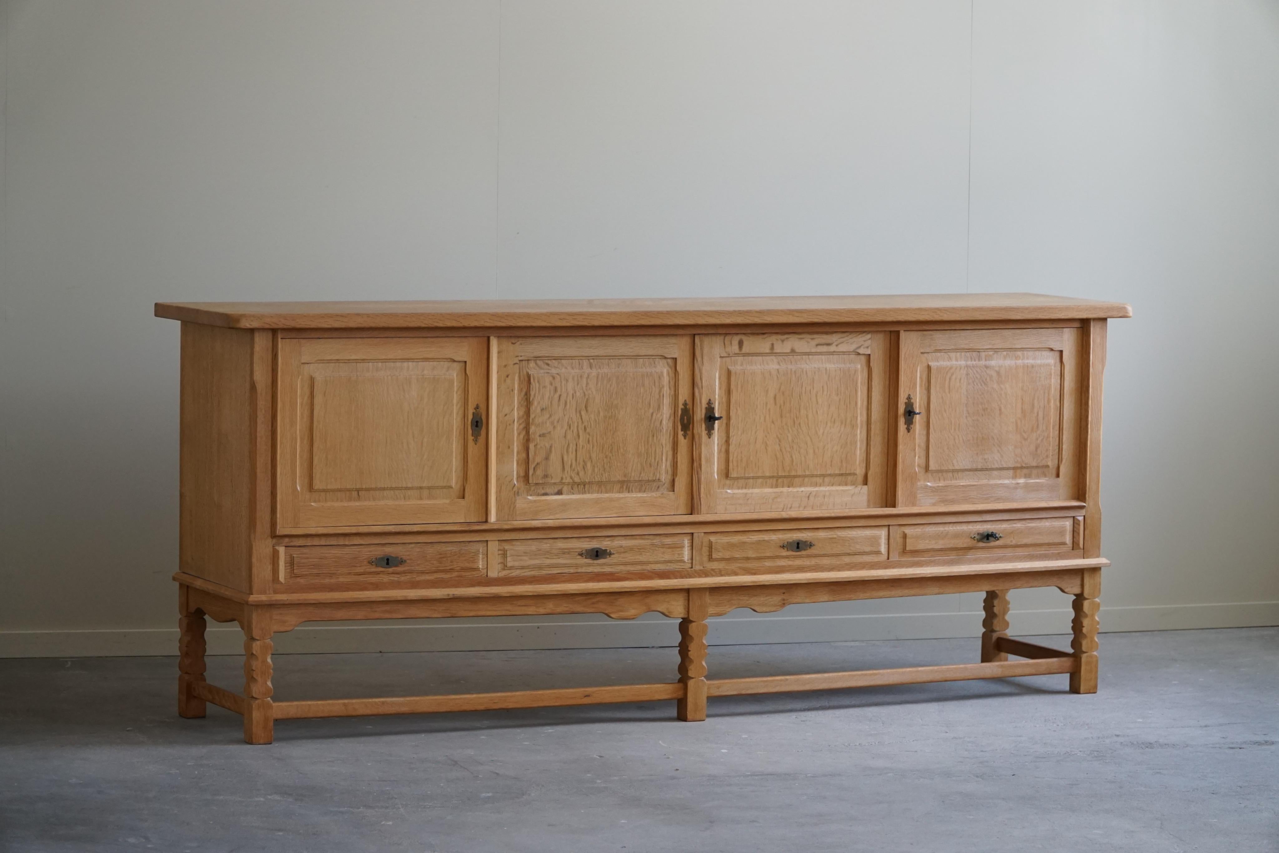 Mid Century Sideboard in Oak, Made by a Danish Cabinetmaker in the 1960s 10