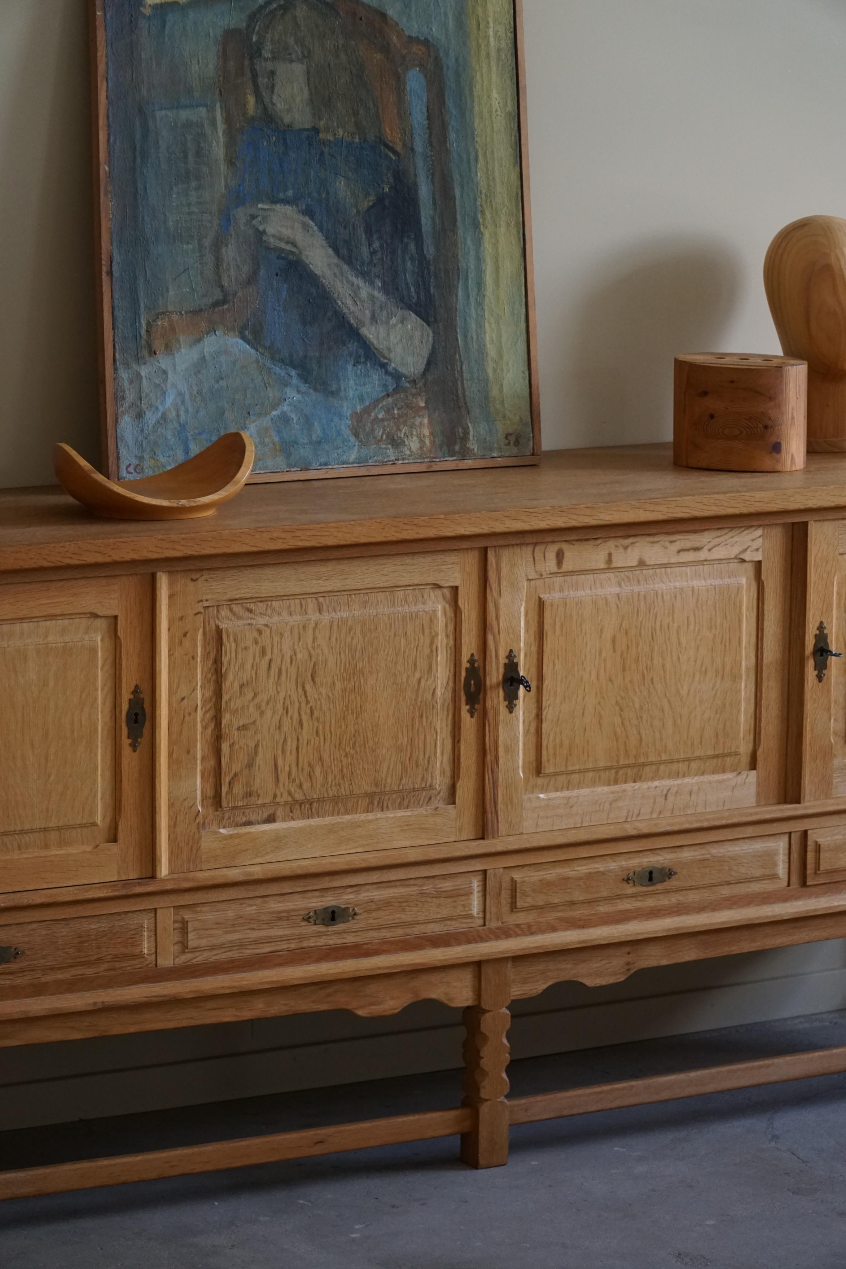 Mid-Century Modern Mid Century Sideboard in Oak, Made by a Danish Cabinetmaker in the 1960s