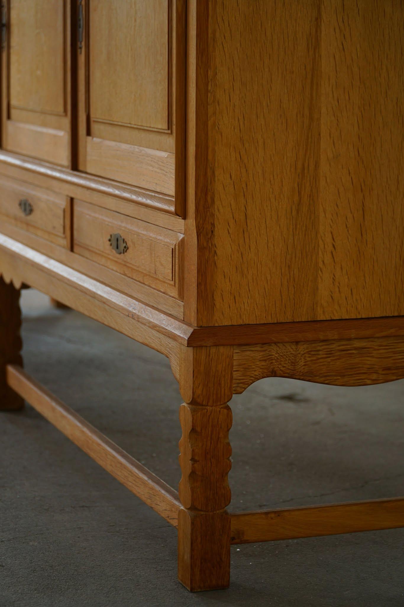Mid Century Sideboard in Oak, Made by a Danish Cabinetmaker in the 1960s For Sale 1