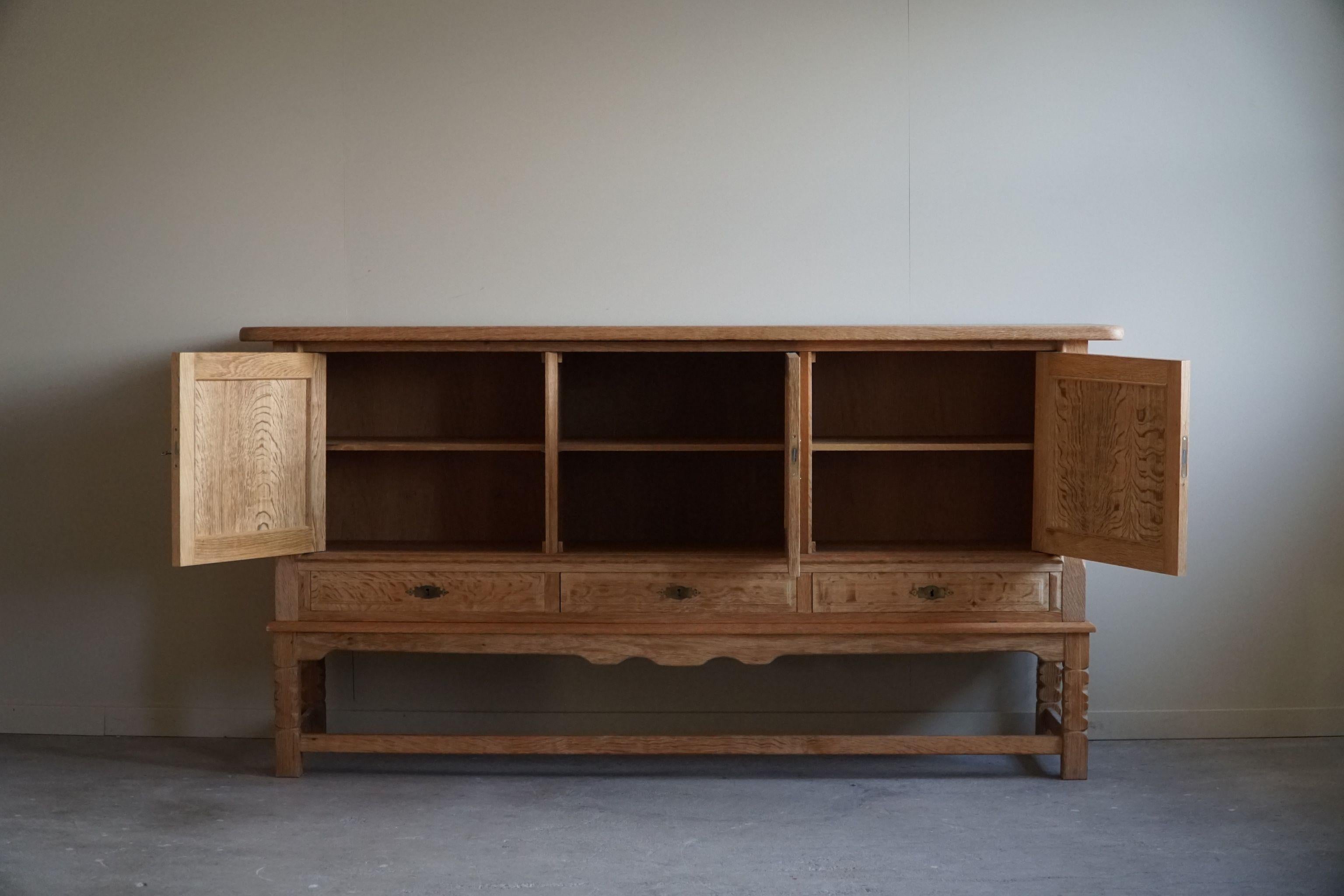 Mid Century Sideboard in Oak, Made by a Danish Cabinetmaker in the 1960s 2