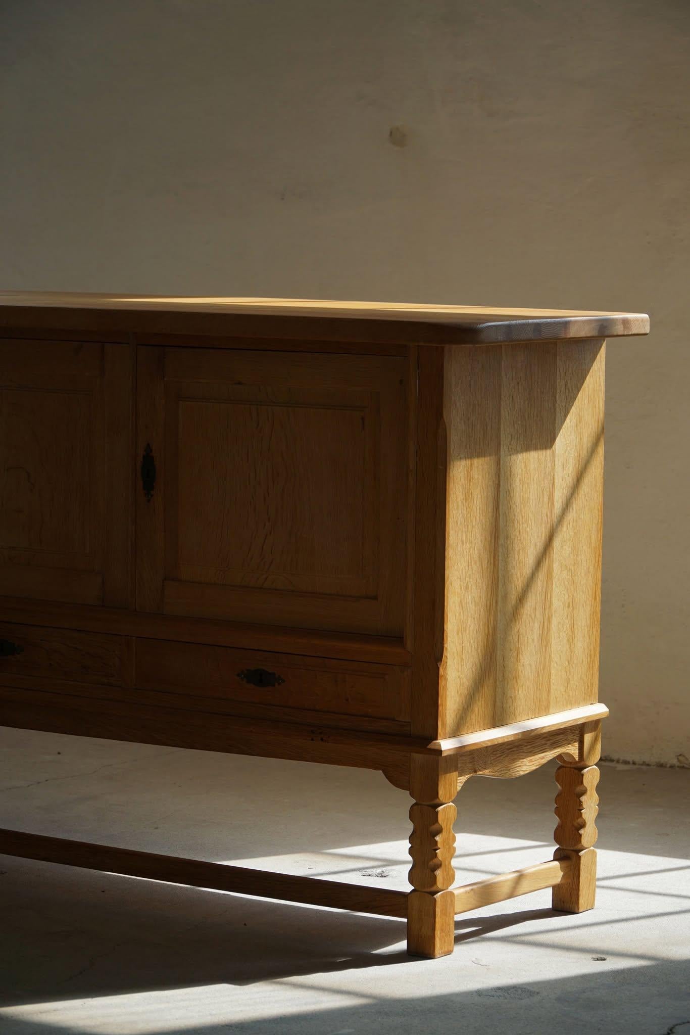 Mid Century Sideboard in Oak, Made by a Danish Cabinetmaker in the 1960s For Sale 2
