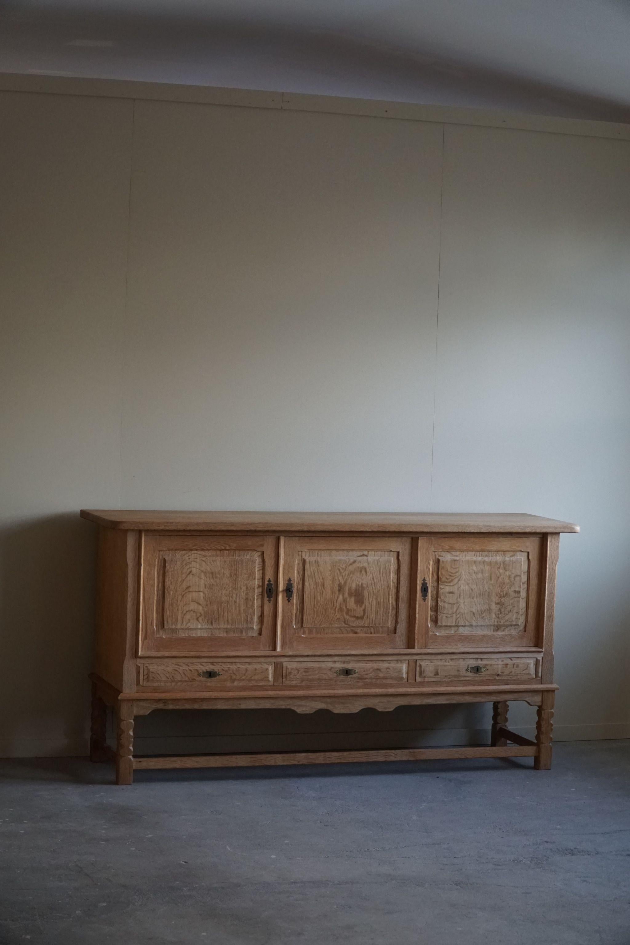 Mid Century Sideboard in Oak, Made by a Danish Cabinetmaker in the 1960s 3