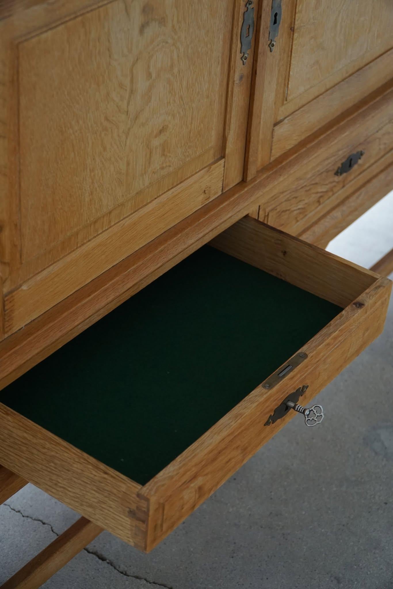 Mid Century Sideboard in Oak, Made by a Danish Cabinetmaker in the 1960s For Sale 3