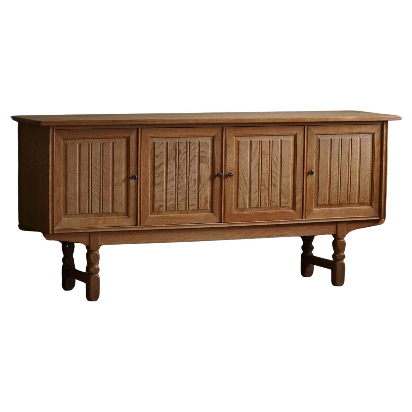 Mid Century Sideboard in Oak, Made by a Danish Cabinetmaker in the 1960s For Sale