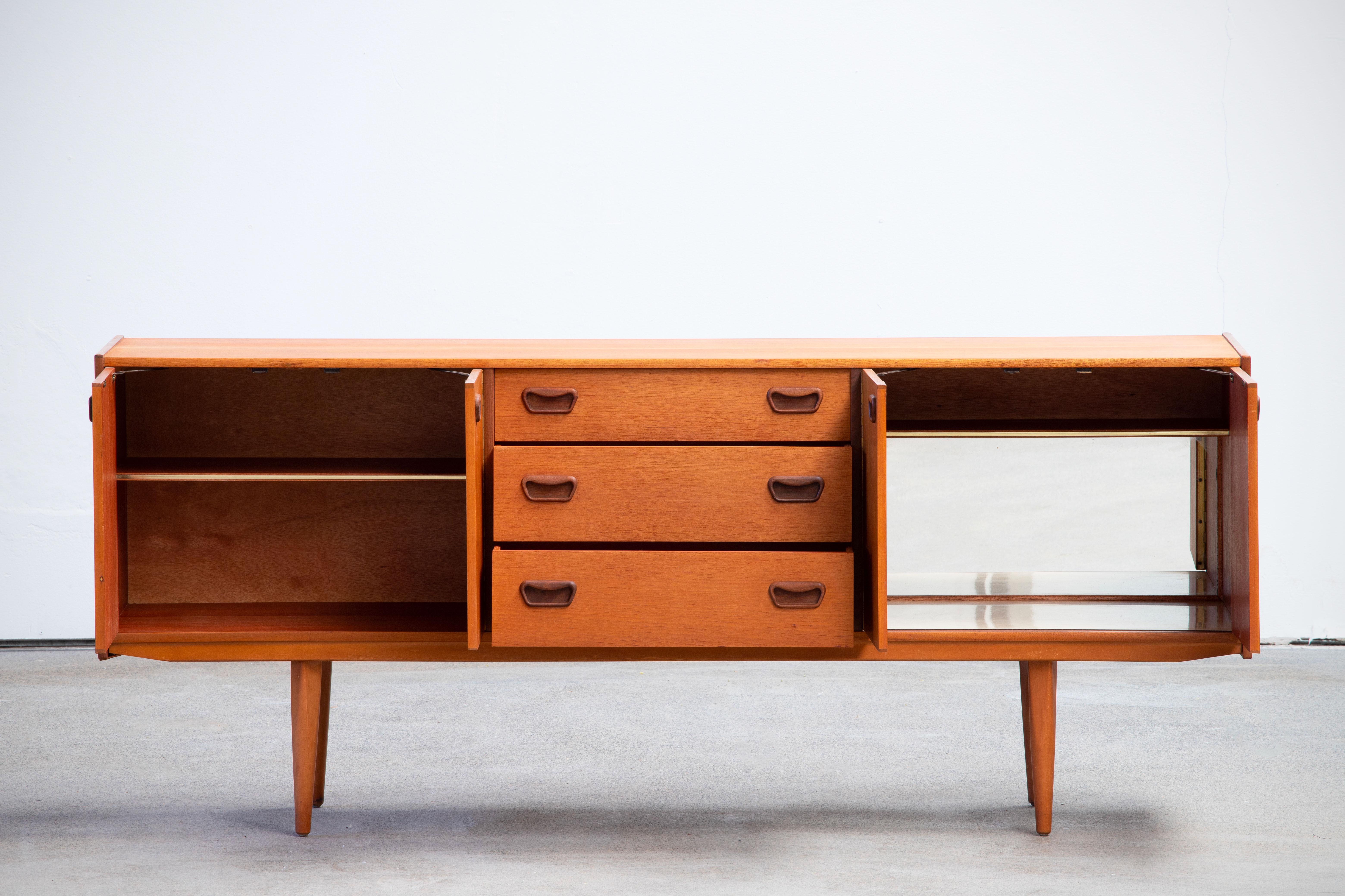 Danish Mid-Century Sideboard in Teak, Denmark, 1960s For Sale