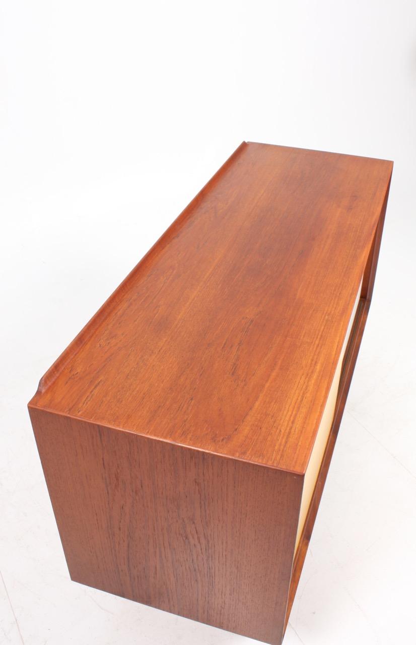 Midcentury Sideboard in Teak with Colored Panels by Arne Vodder 2