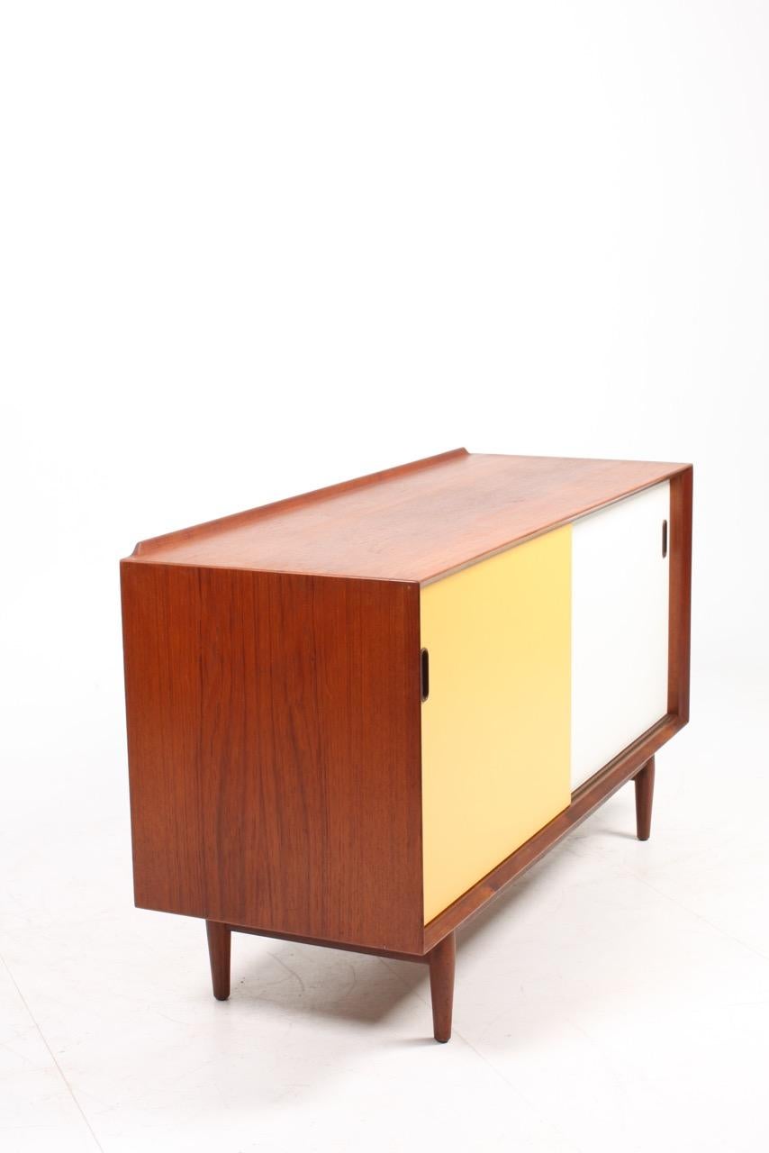 Mid-20th Century Midcentury Sideboard in Teak with Colored Panels by Arne Vodder