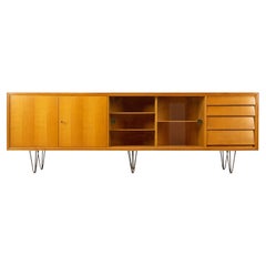 Mid-Century Sideboard in the Style of Alfred Altherr, Ash and Brass, Germany 50s