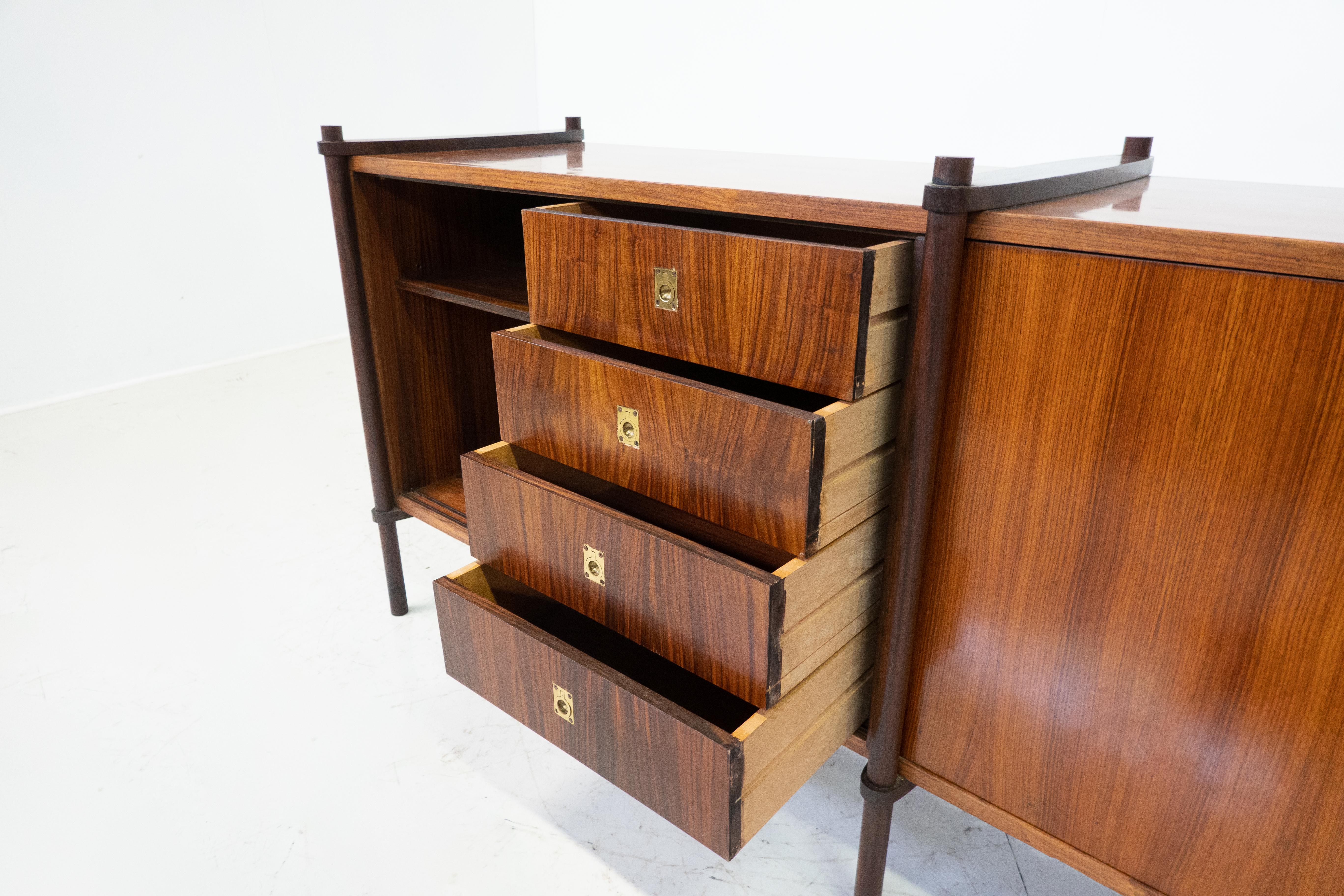 Mid-Century Sideboard in the style of Hiroshi Fukuoh for Gavina, 1960s For Sale 4
