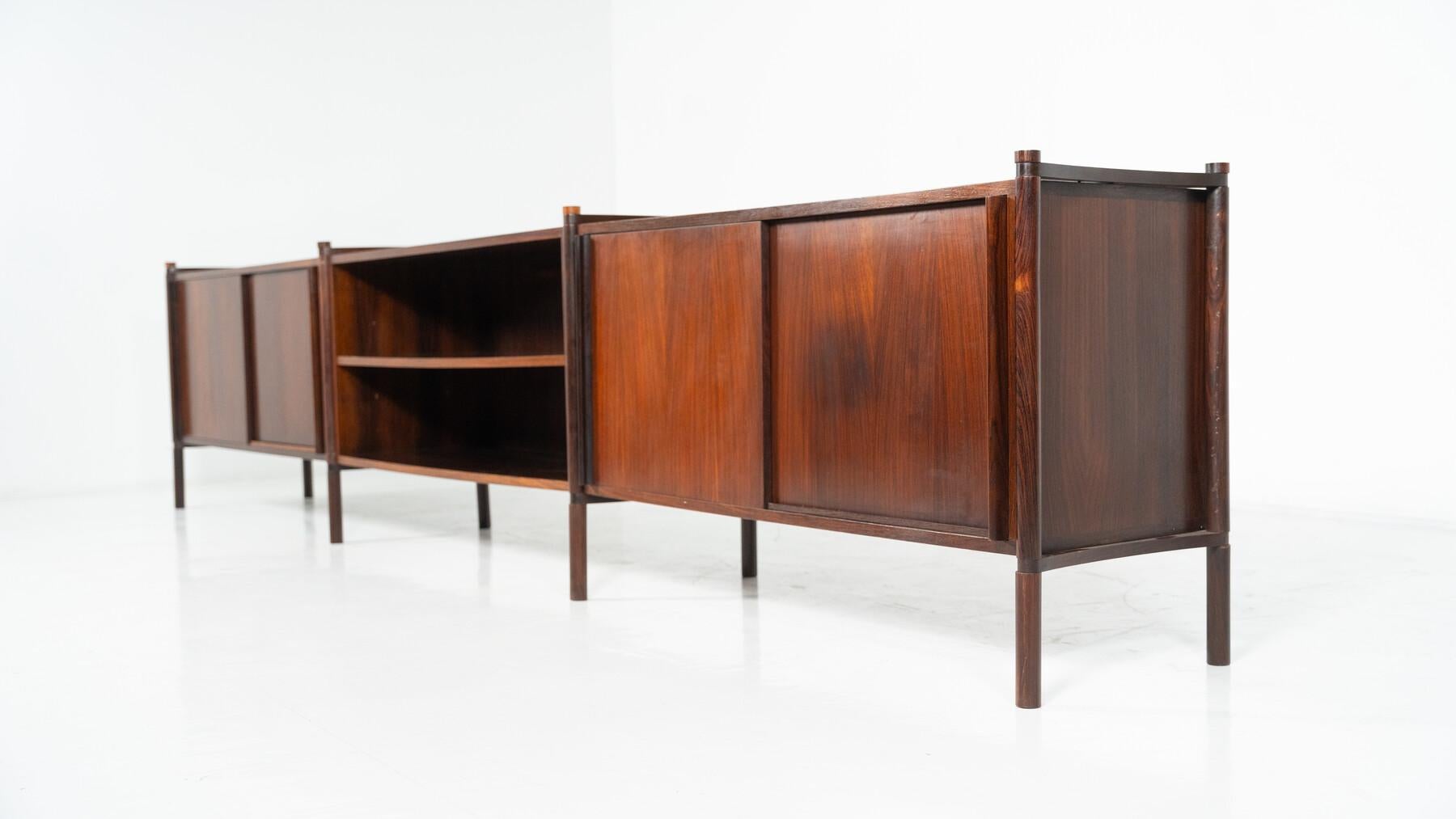 Mid-Century Archimede Sideboard by Hirozi Fukuoh for Gavina, 1961 In Good Condition For Sale In Brussels, BE