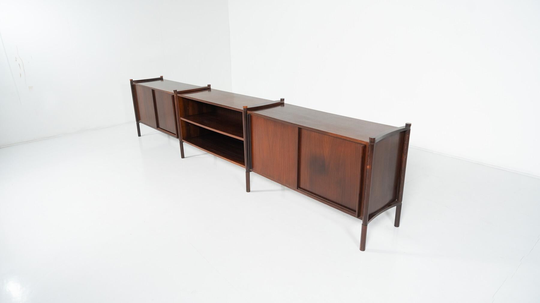 20th Century Mid-Century Archimede Sideboard by Hirozi Fukuoh for Gavina, 1961 For Sale