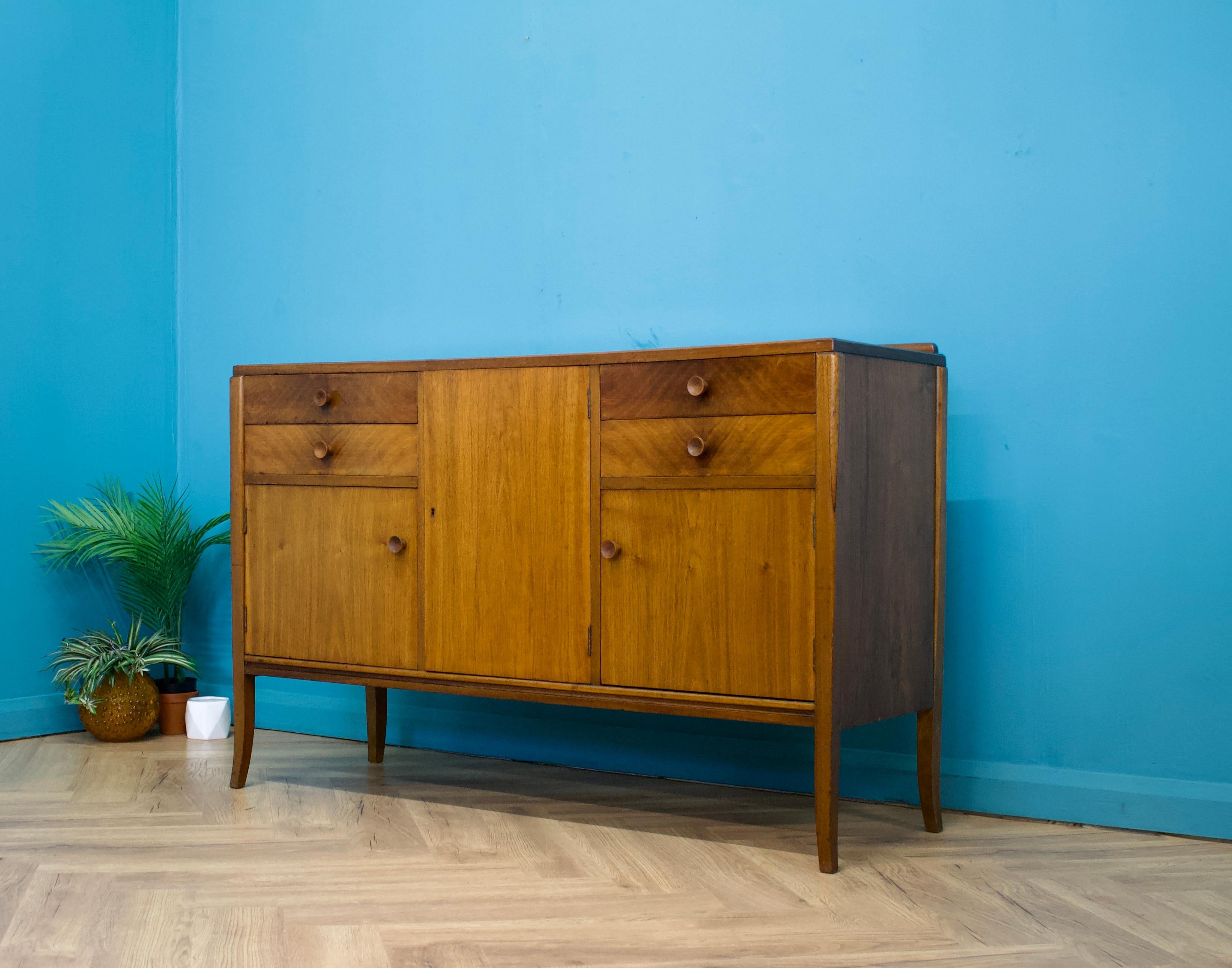 British Mid Century Sideboard in Walnut, 1950s