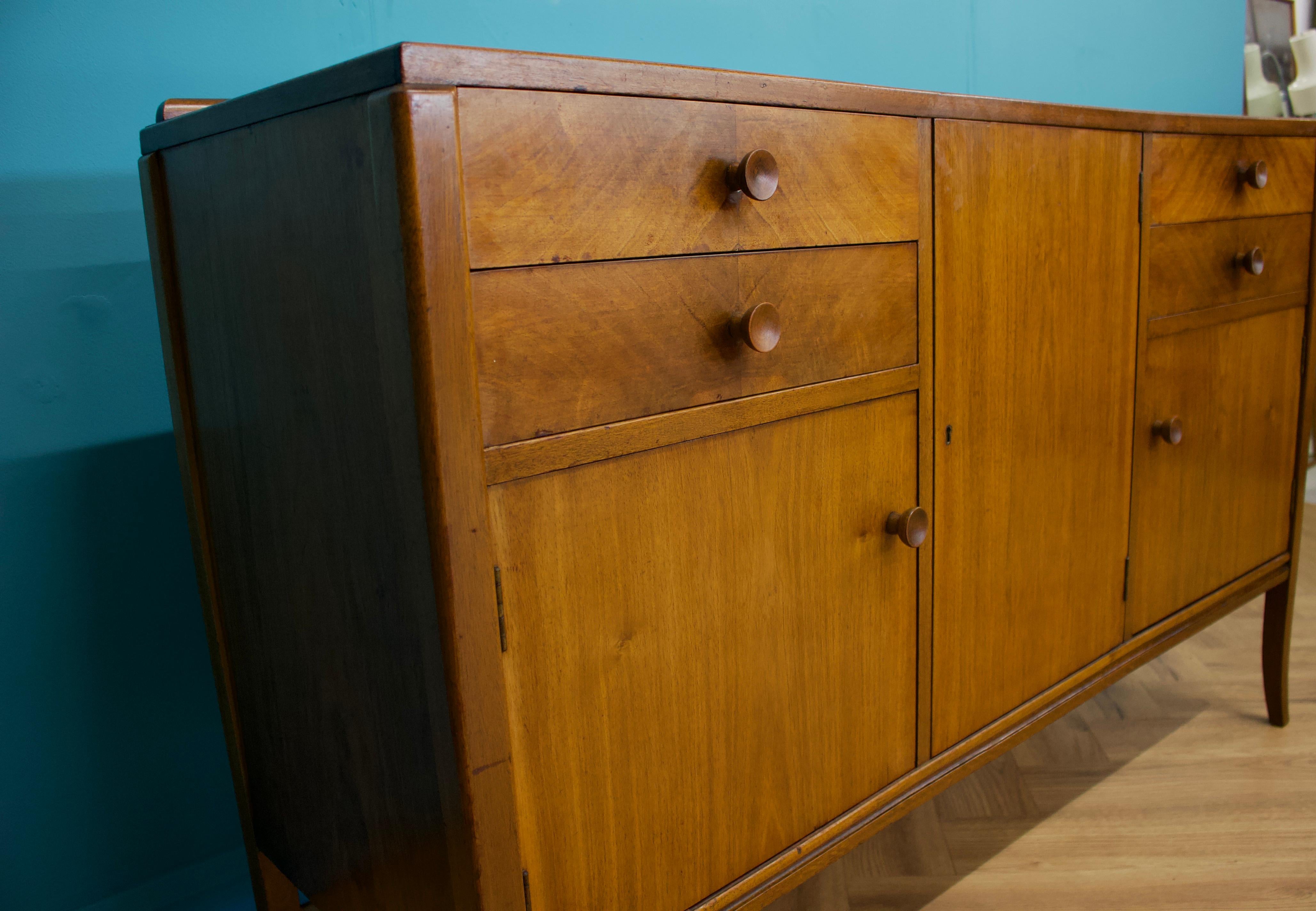 Mid Century Sideboard in Walnut, 1950s In Good Condition In South Shields, GB