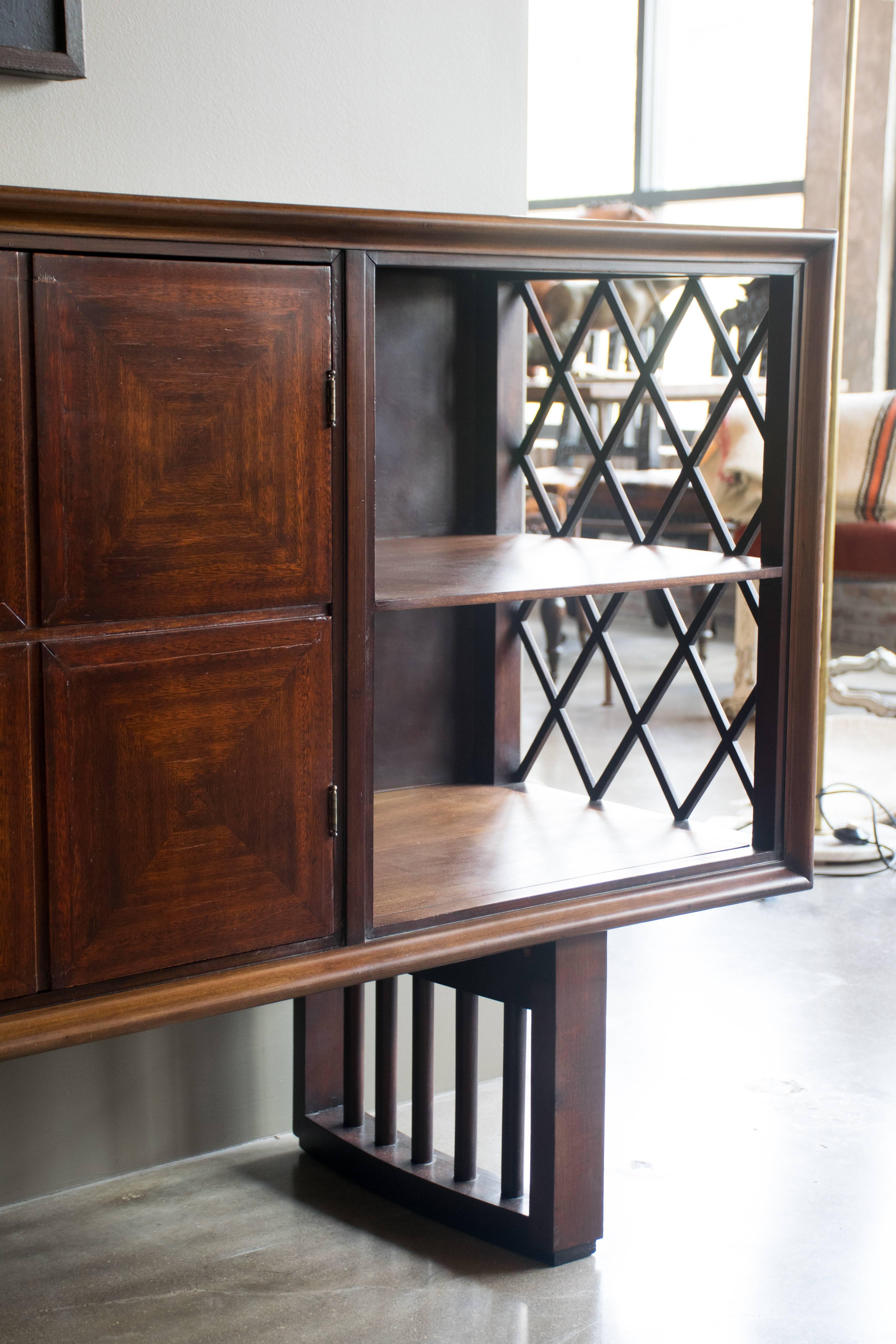 Mid-Century Modern Midcentury Sideboard of Jacaranda Wood, Brazil, 1950s