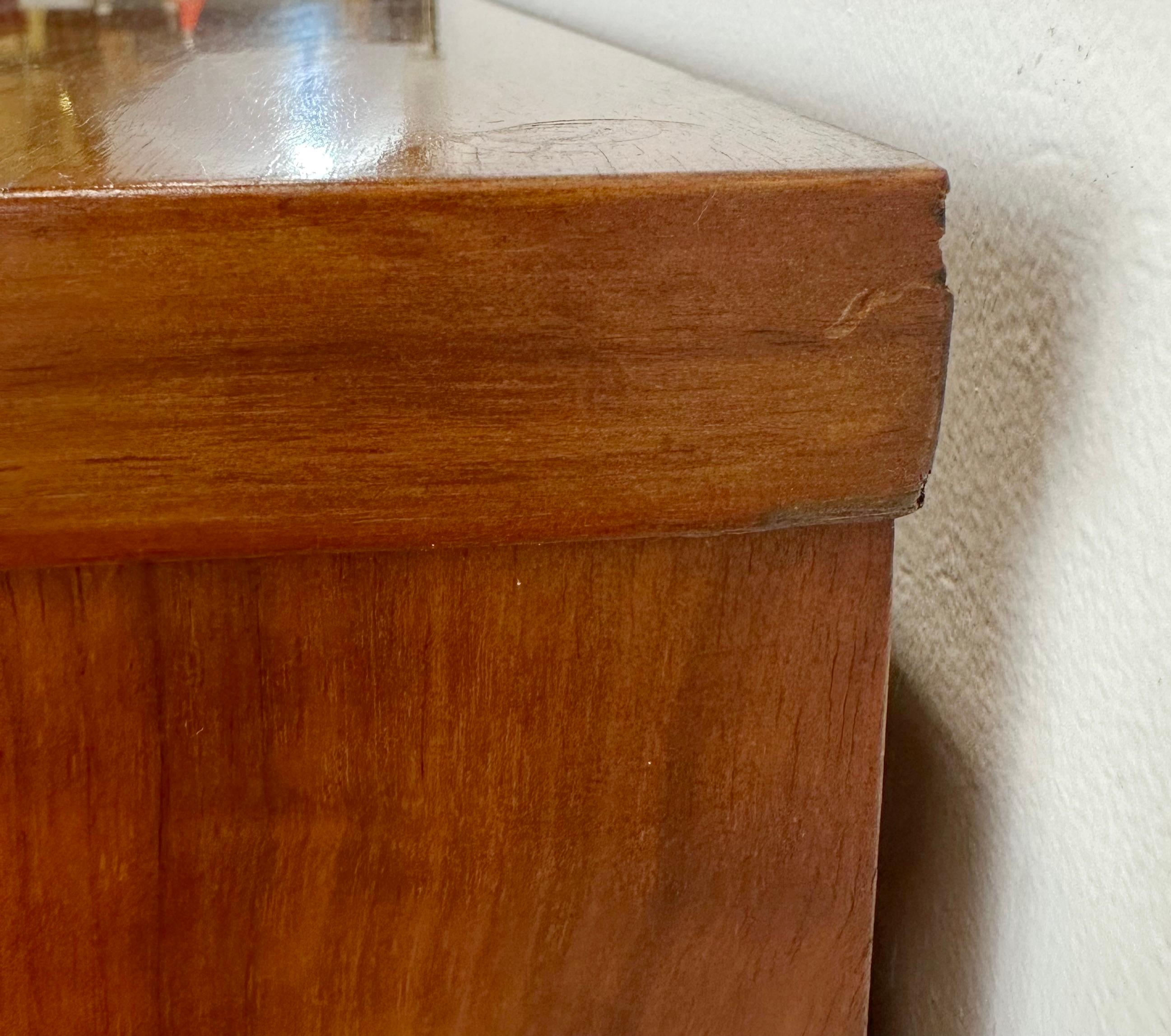 Mid-Century Sideboard or Credenza With Cane Front Doors 7