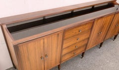 Mid-century sideboard with black mirror top by Carlo di Carli for Luigi Sormani