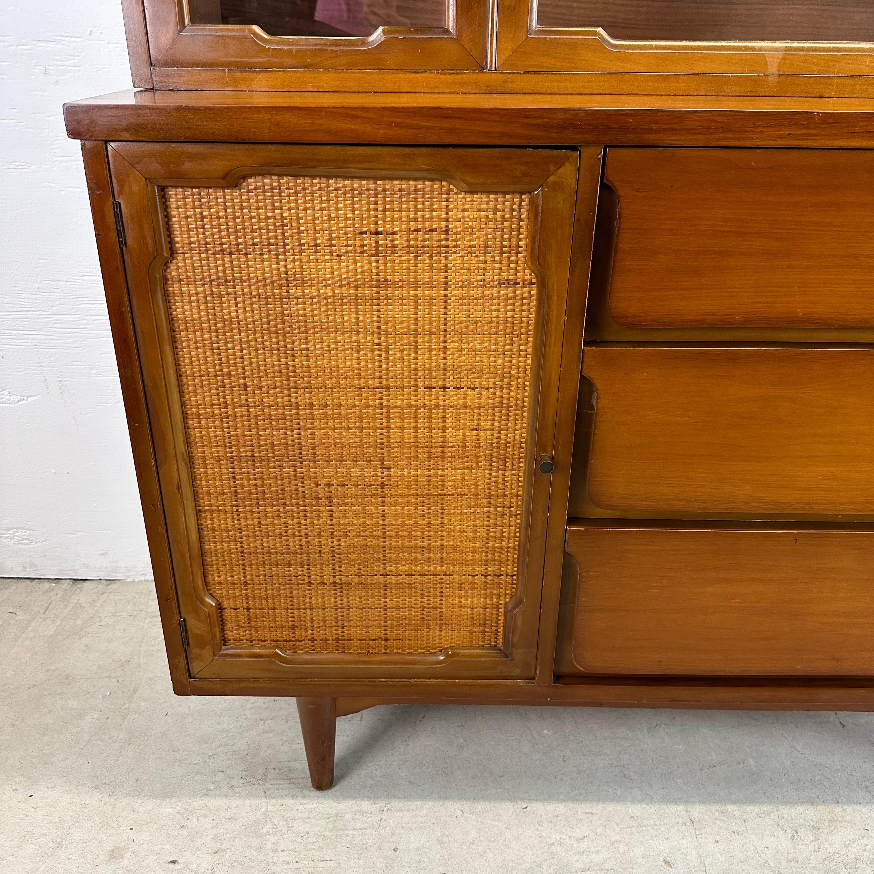 Mid-Century Sideboard With China Cabinet 7