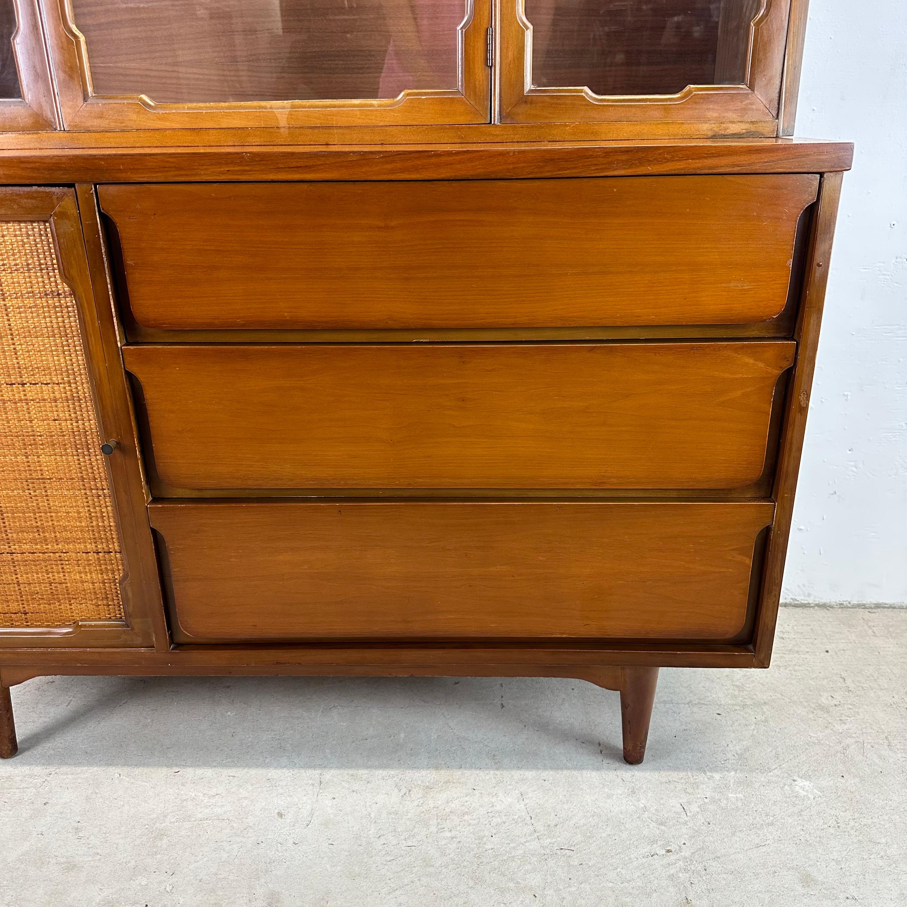 Mid-Century Sideboard With China Cabinet 8