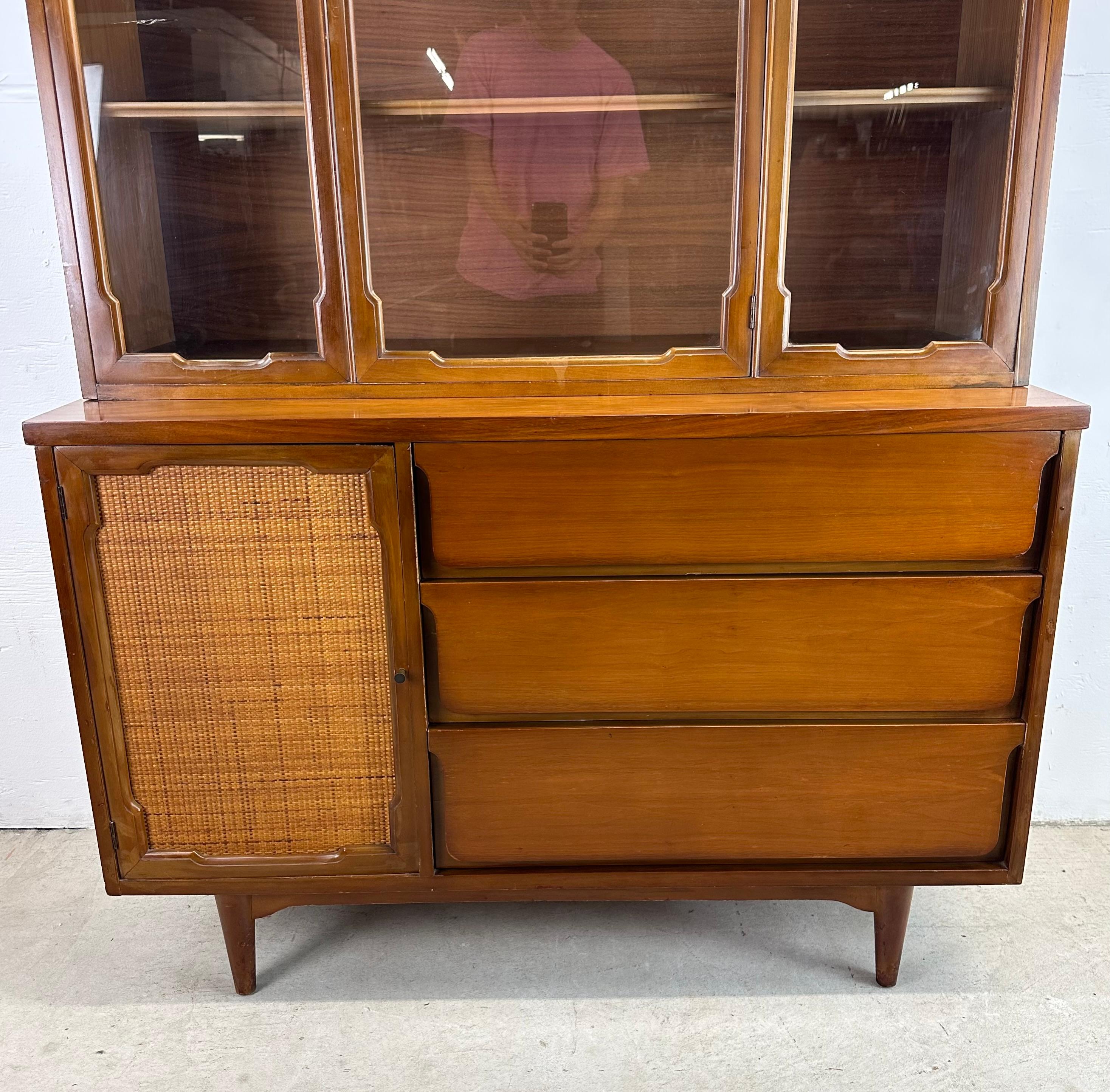Unknown Mid-Century Sideboard With China Cabinet
