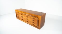 Mid-Century Sideboard mit Schubladen, Nussbaum, Italien, 1960er