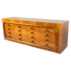 Mid-Century Sideboard mit Schubladen, Nussbaum, Italien, 1960er