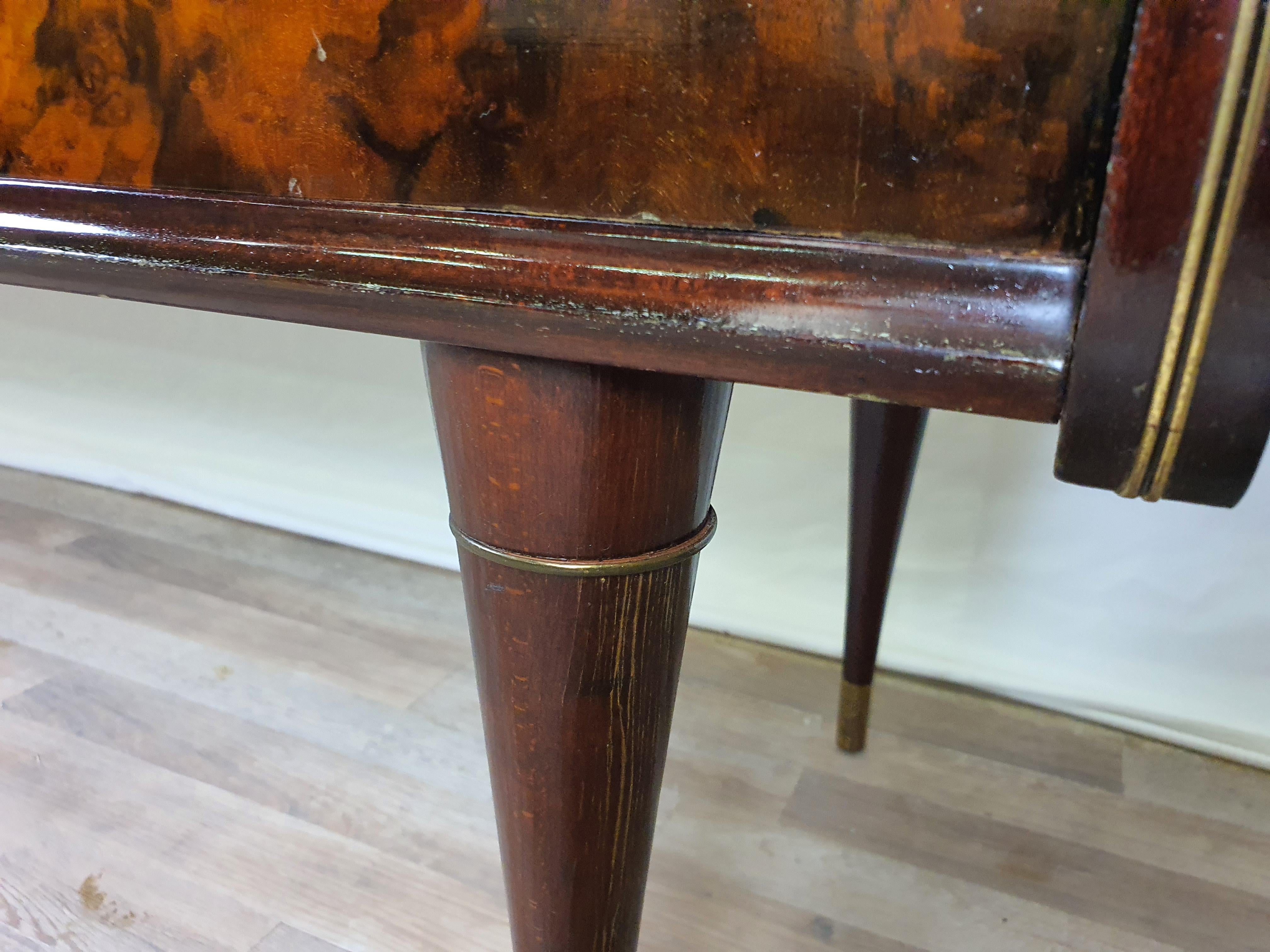 Mid-Century Sideboard with Glass Top For Sale 11