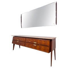 Mid-Century Sideboard with Mirror by La Permanente Mobili Cantù, 1950s