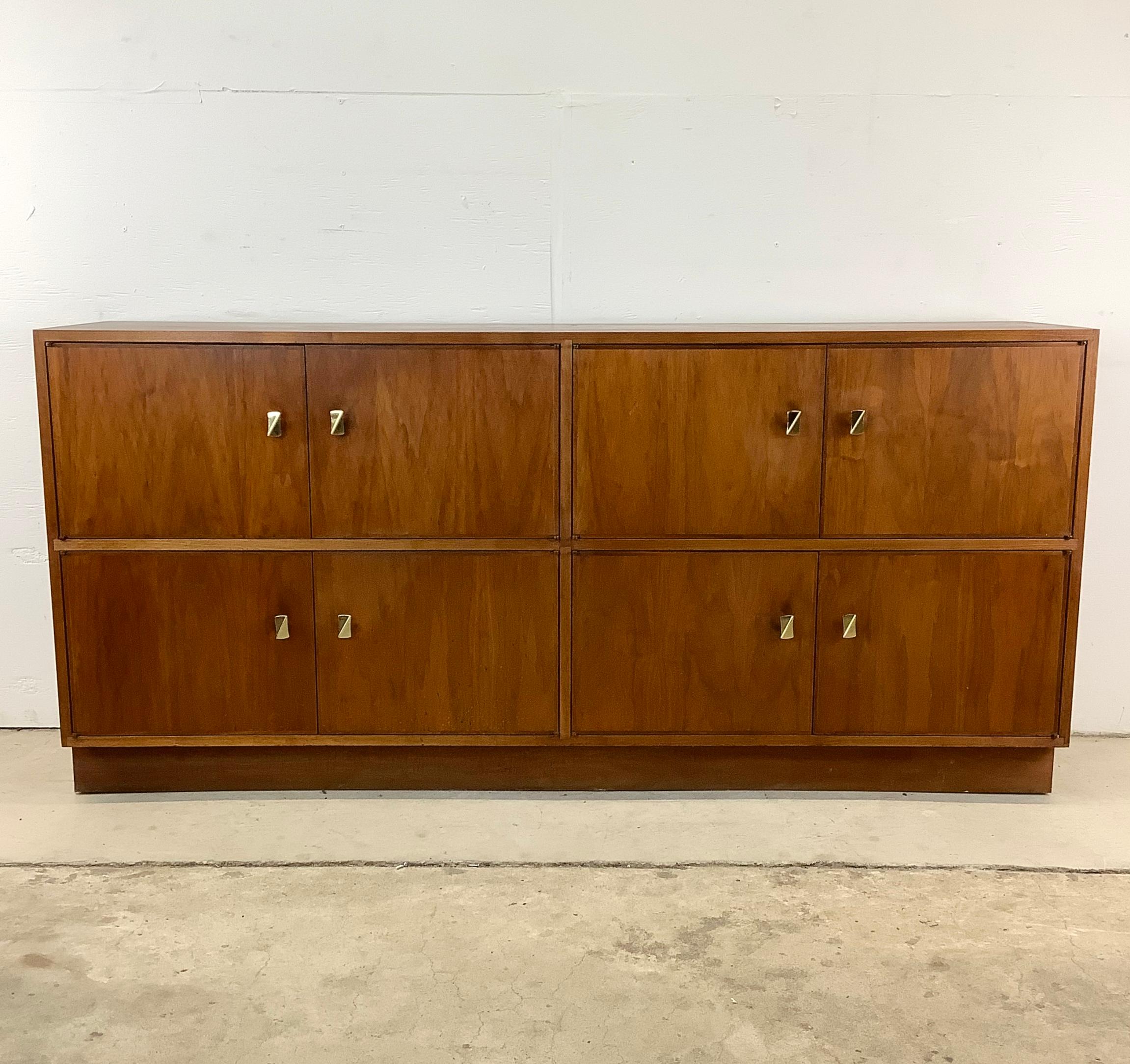 Mid-Century Sideboard With Record (LP) Storage and Shelf Topper 2