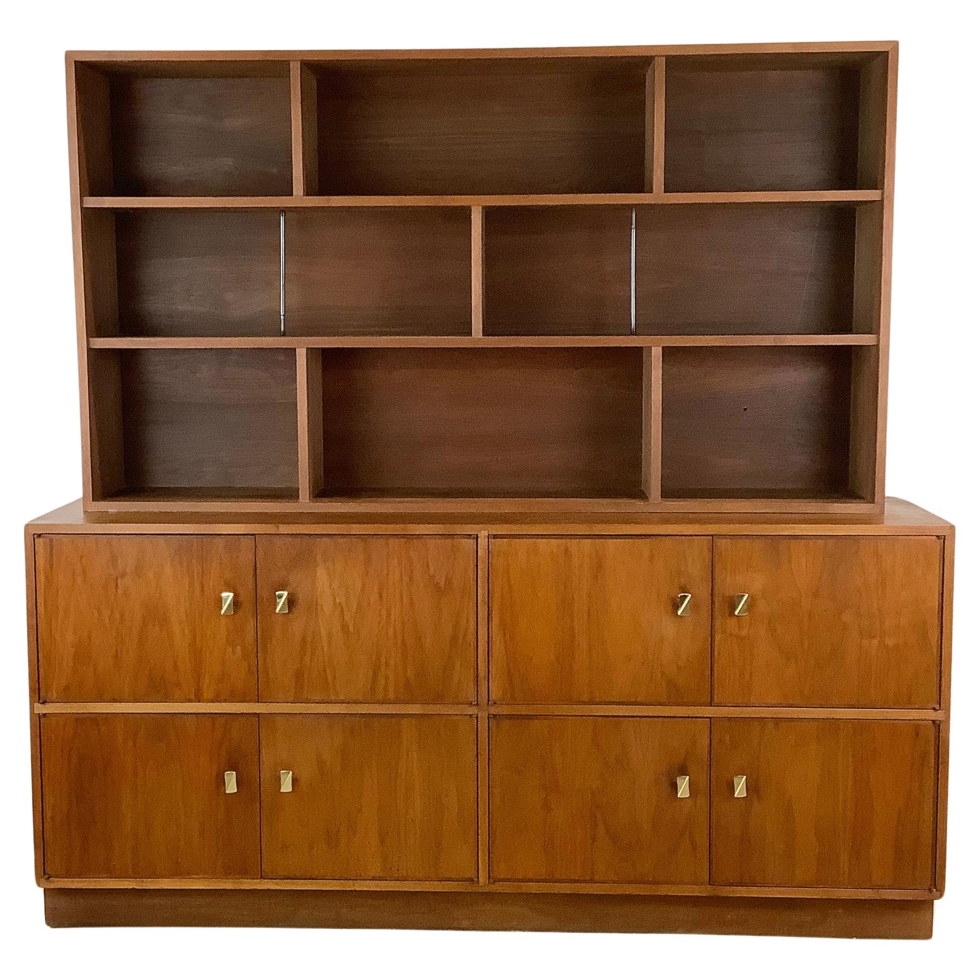 Mid-Century Sideboard With Record (LP) Storage and Shelf Topper