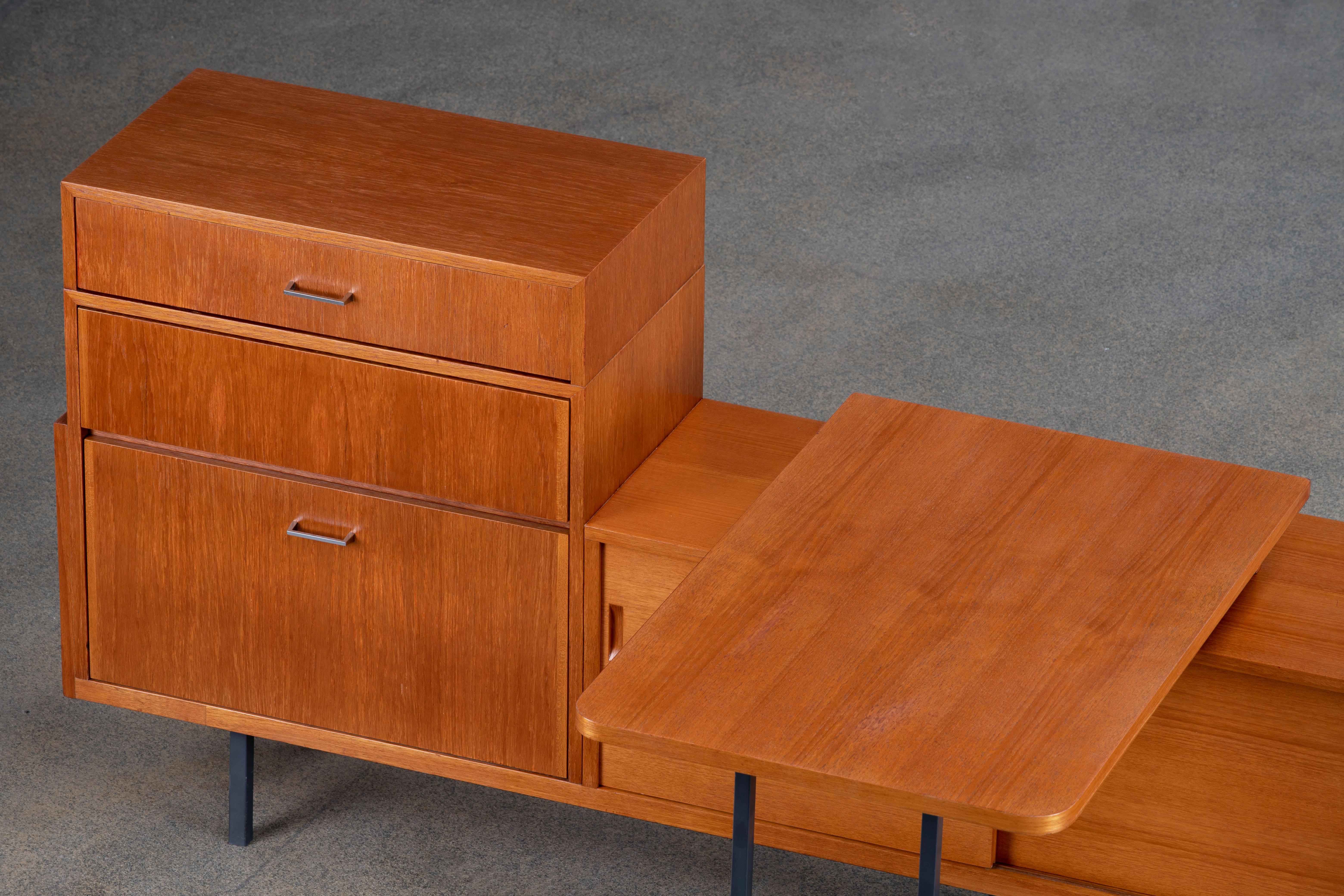 Mid-Century Sideboard with Removable Desk, Germany, 1960s For Sale 4