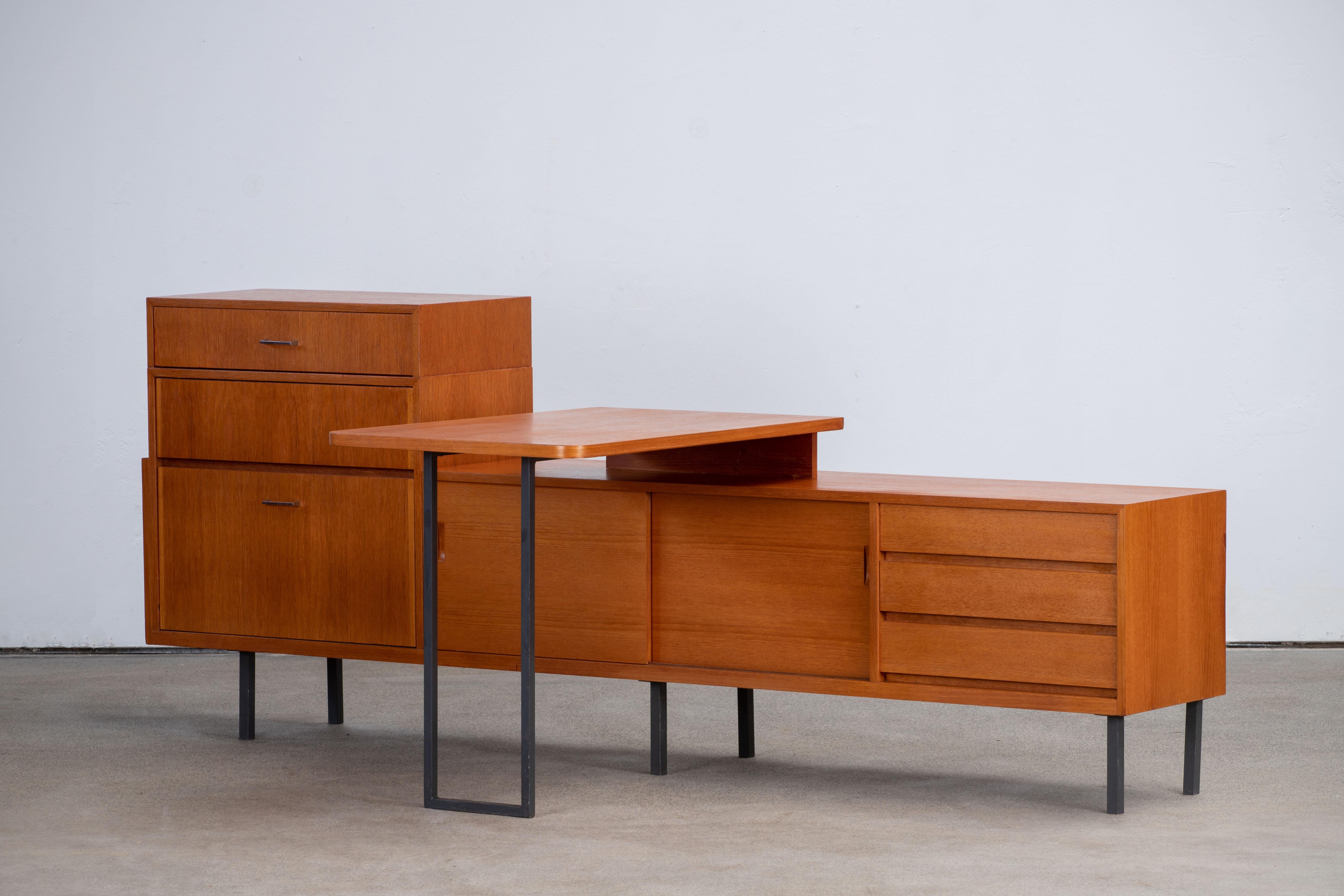 Mid-Century Sideboard with Removable Desk, Germany, 1960s For Sale 2