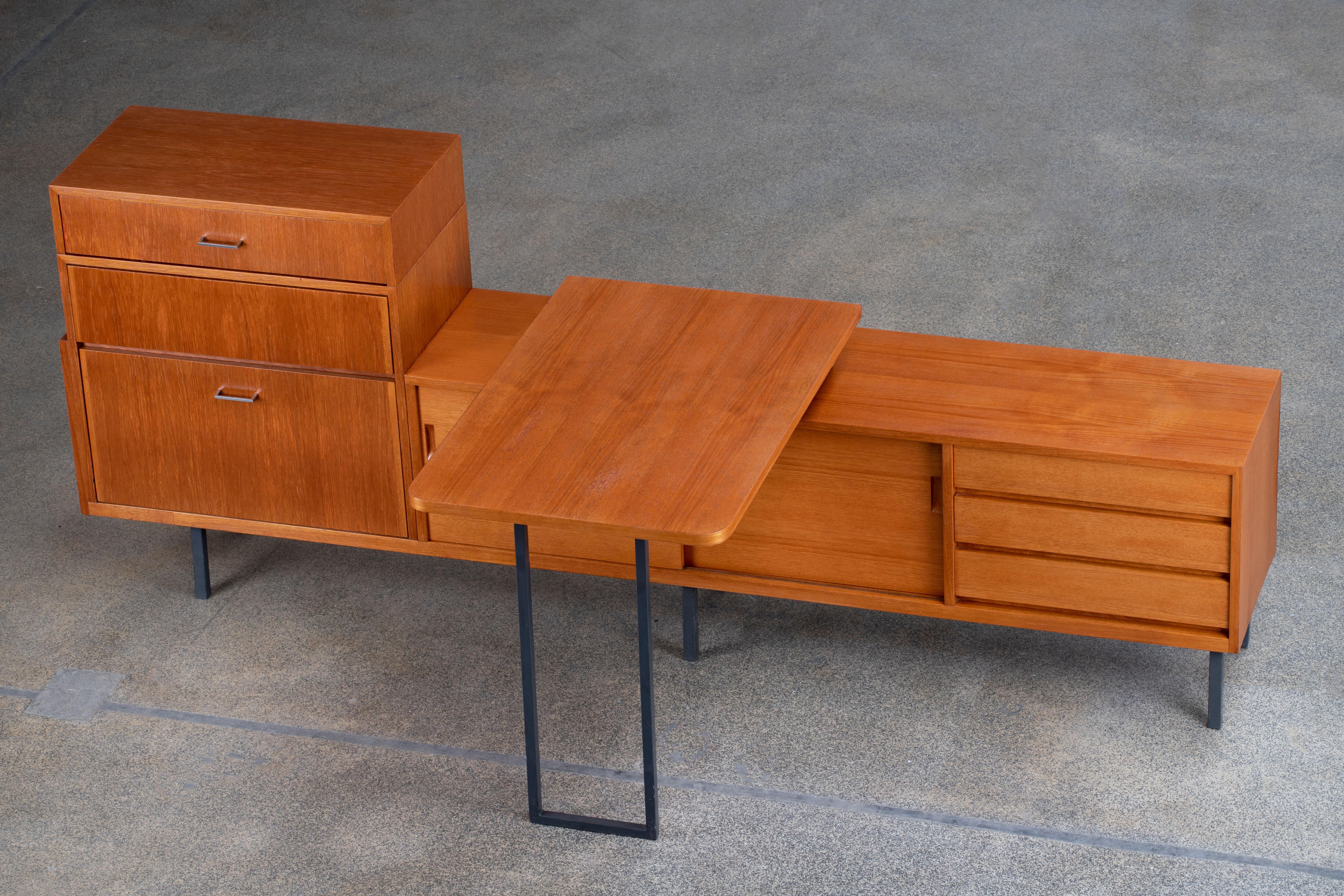 Mid-Century Sideboard with Removable Desk, Germany, 1960s For Sale 3