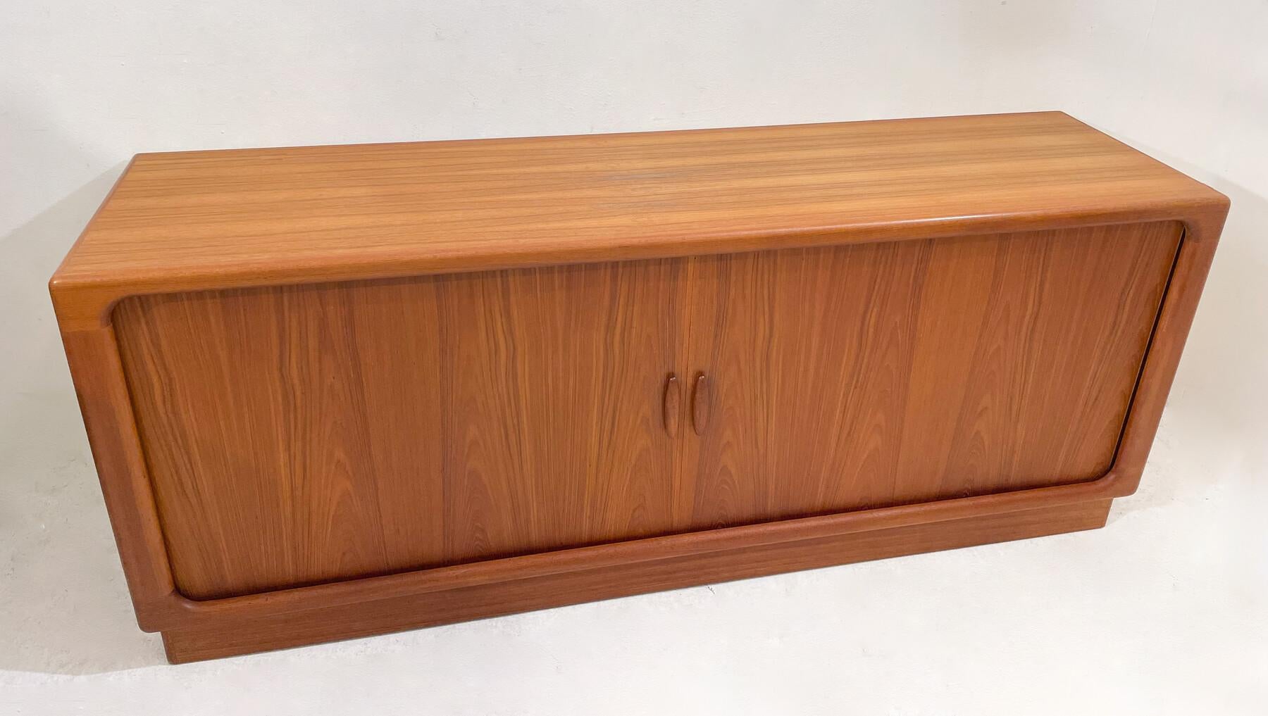 Danish Mid-Century Sideboard with Tambour Doors, Dyrlund - Denmark - 1960s