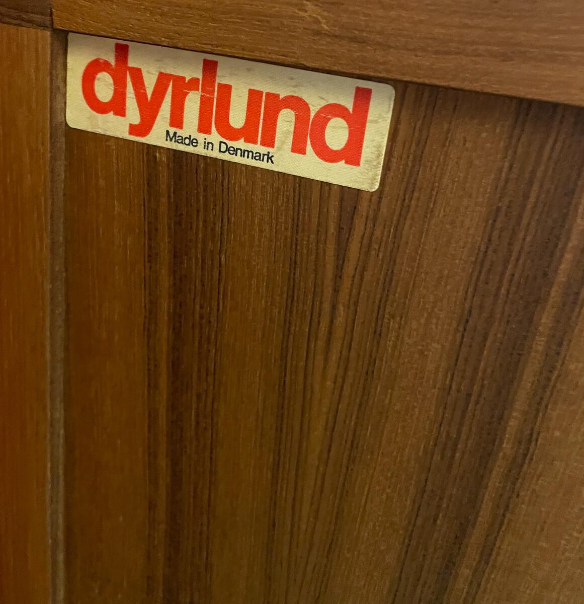 Mid-Century Sideboard with Tambour Doors, Dyrlund - Denmark - 1960s 1