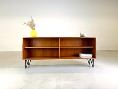 Mid Century Sideboard WK Möbel Teak Lowboard Hairpin Vintage