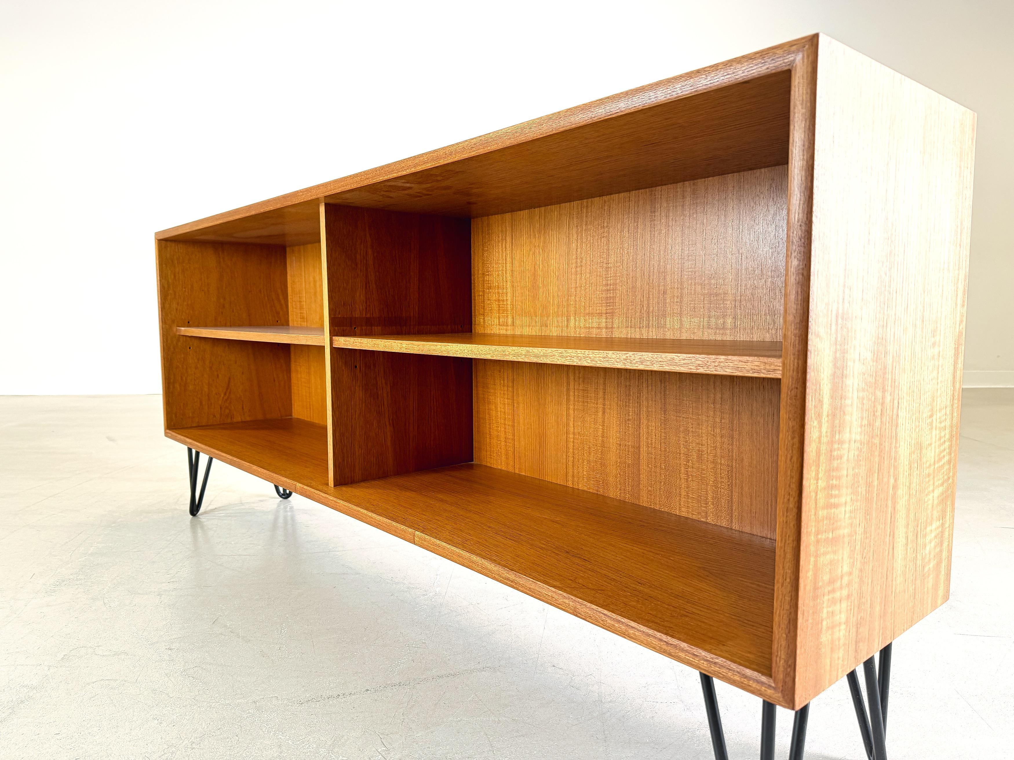 Mid-20th Century Mid Century Sideboard WK Möbel Teak Lowboard Hairpin Vintage