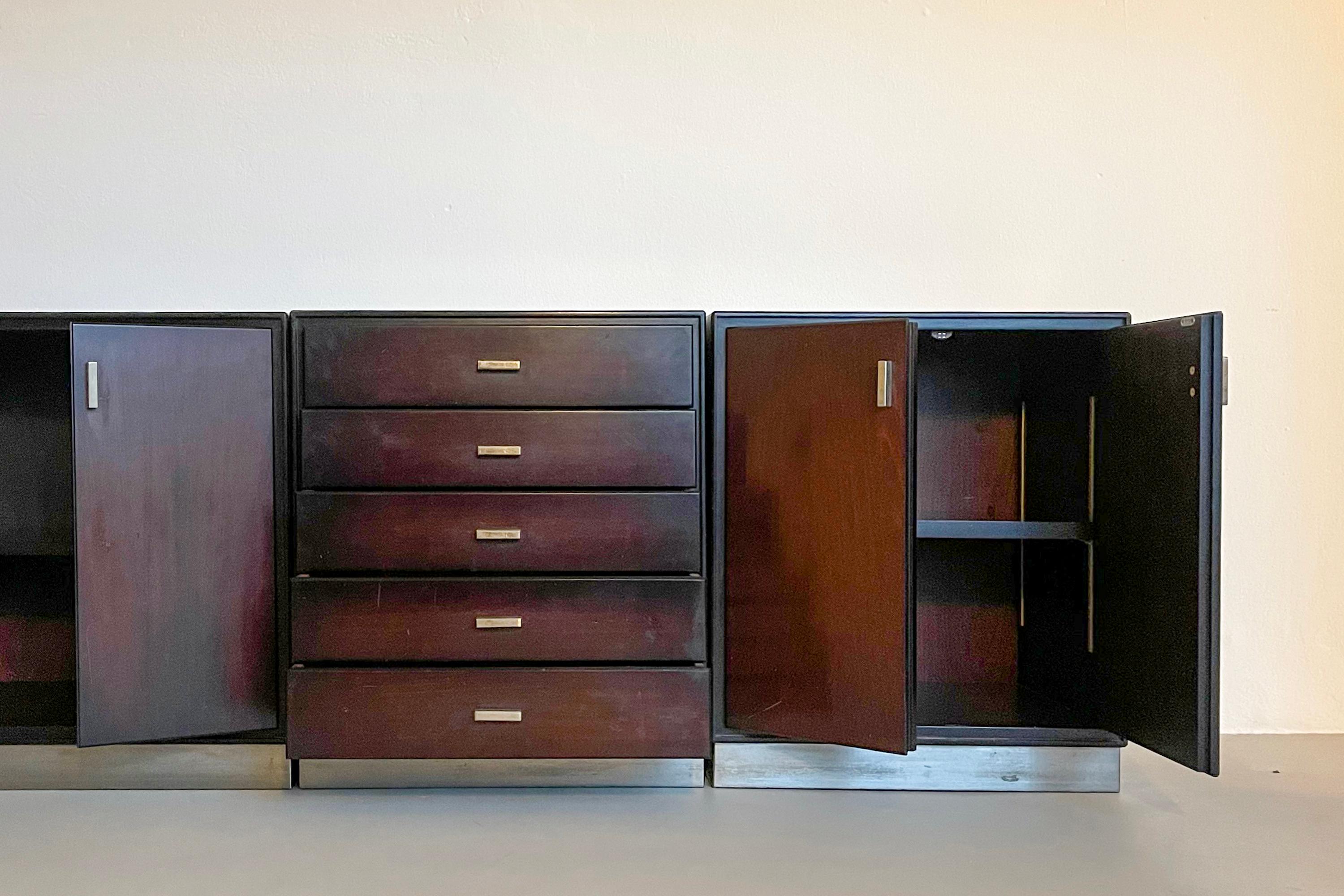 Mid-Century Sideboards by Gianni Moscatelli for Formanova In Good Condition For Sale In Milano, IT