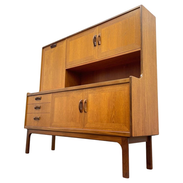 Mid Century Sierra Range Range Highboard Sideboard in Teak by G Plan