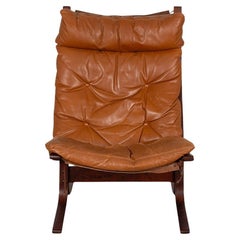 Mid-Century “Siesta” Leather Lounge Chair by Ingmar Relling for Westnofa