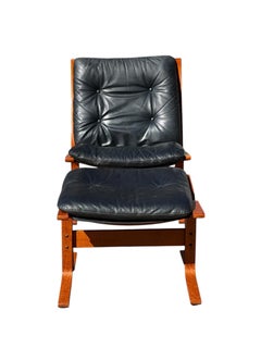 Mid-Century Siesta Lounge Chair and Ottoman by Ingmar Relling for Ekornes