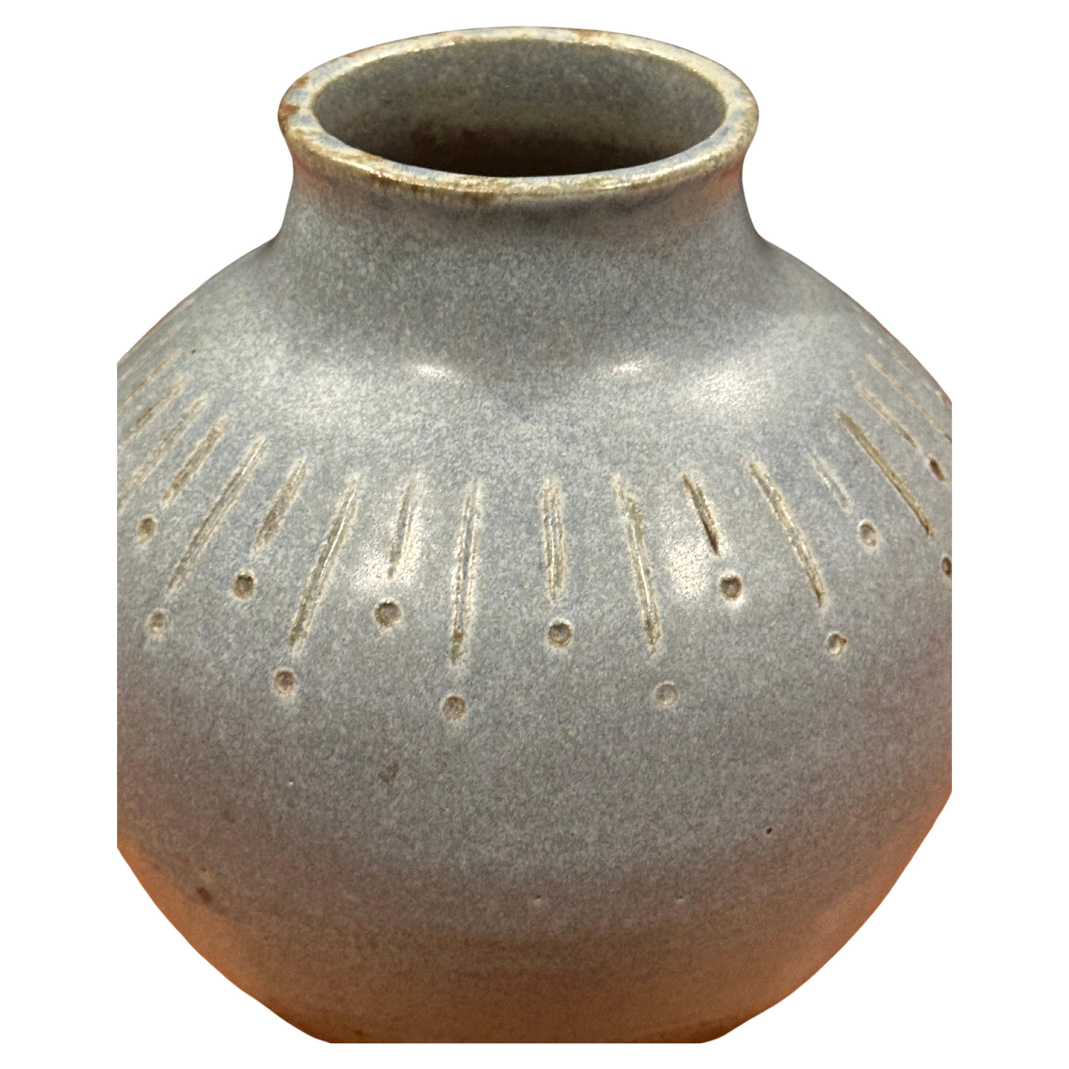 Mid-Century Modern Mid-Century Signed California Studio Pottery Vase